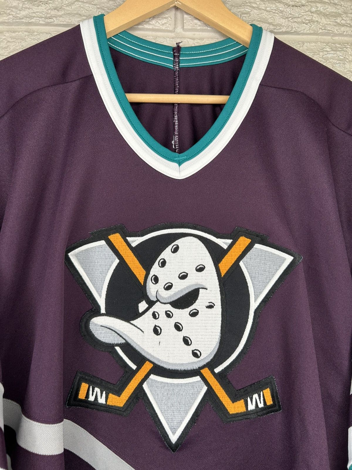 Ccm Vintage 90s CCM Mighty Ducks Hockey Jersey Size US XL / EU 56 / 4 - 4 Thumbnail