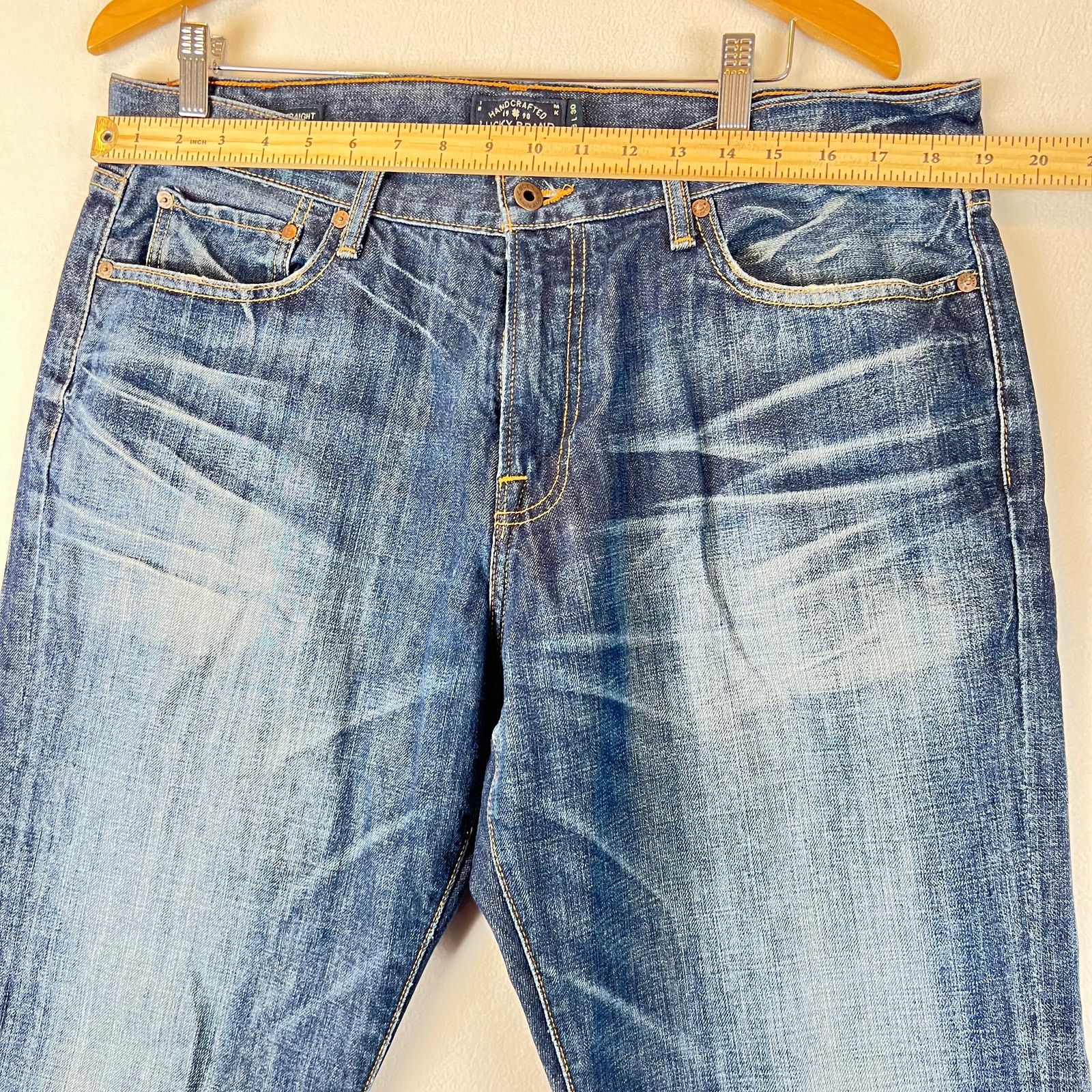 Lucky Brand Lucky Brand Jeans Mens 38x30 Blue 221 Straight Denim y2k Size US 38 / EU 54 - 7 Thumbnail