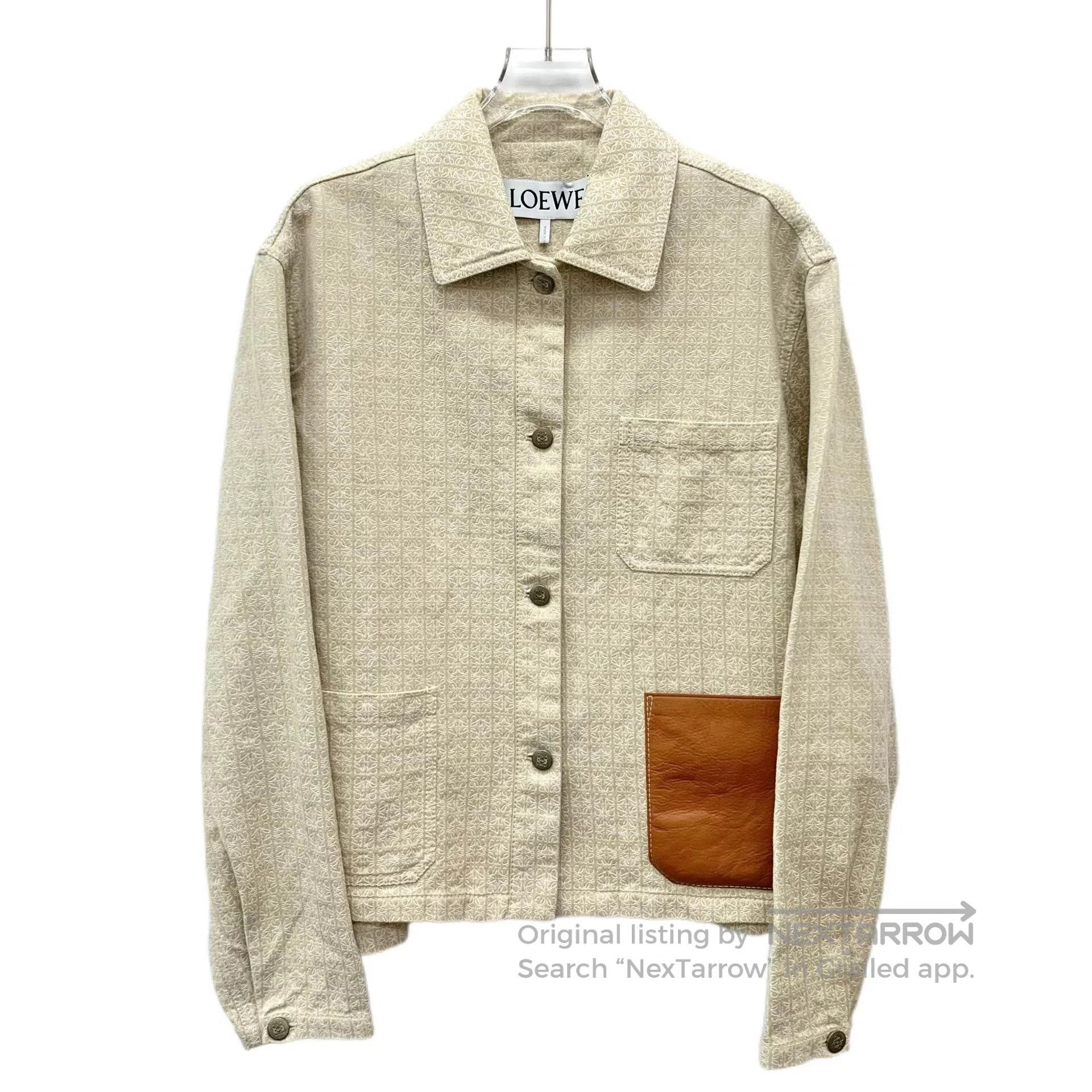 Loewe Loewe Logo Print Cotton Lapel Jacket. Size US L / EU 52-54 / 3 - 1 Thumbnail