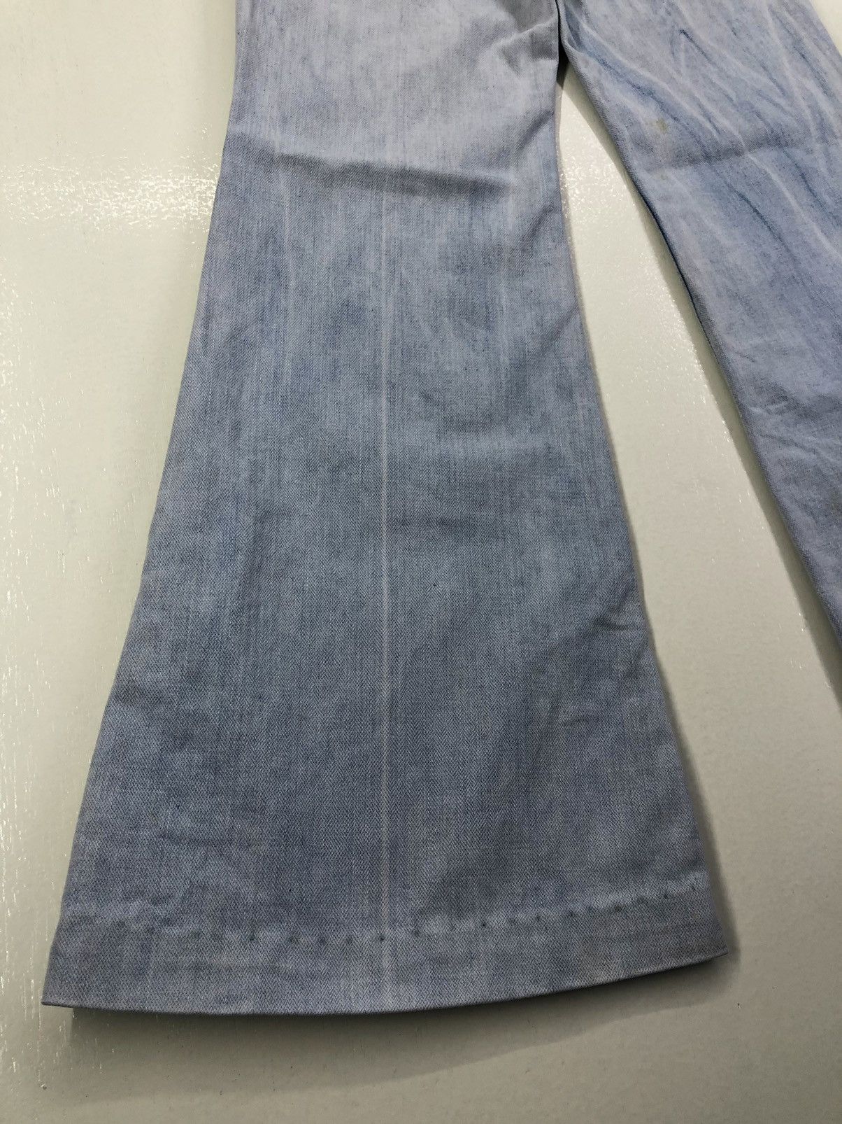 Wrangler Vintage Wrangler Super Flared Light Wash Bush Pants Size US 26 / EU 42 - 13 Thumbnail