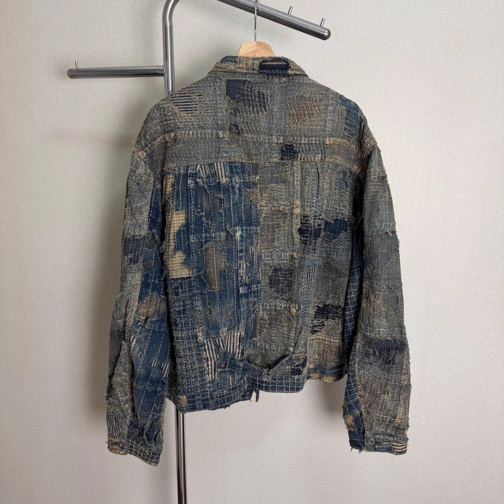 Kapital Kapital Boro Distressed Denim Jacket 5 (Worn once, new) Size US XXL / EU 58 / 5 - 2 Thumbnail