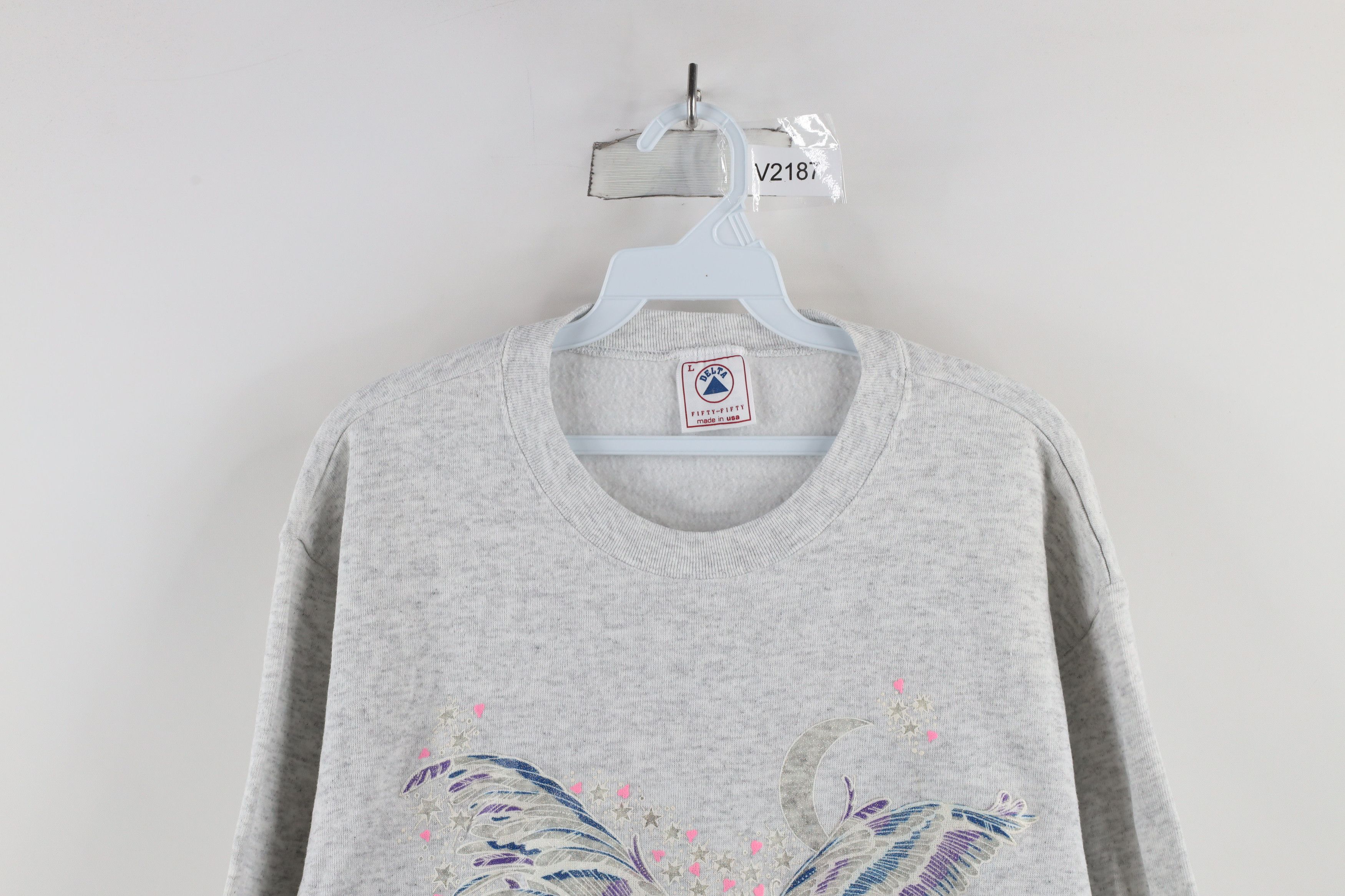 Vintage Vintage 90s Mississippi Unicorn Heart Star Sweatshirt USA Size L / US 10 / IT 46 - 2 Thumbnail