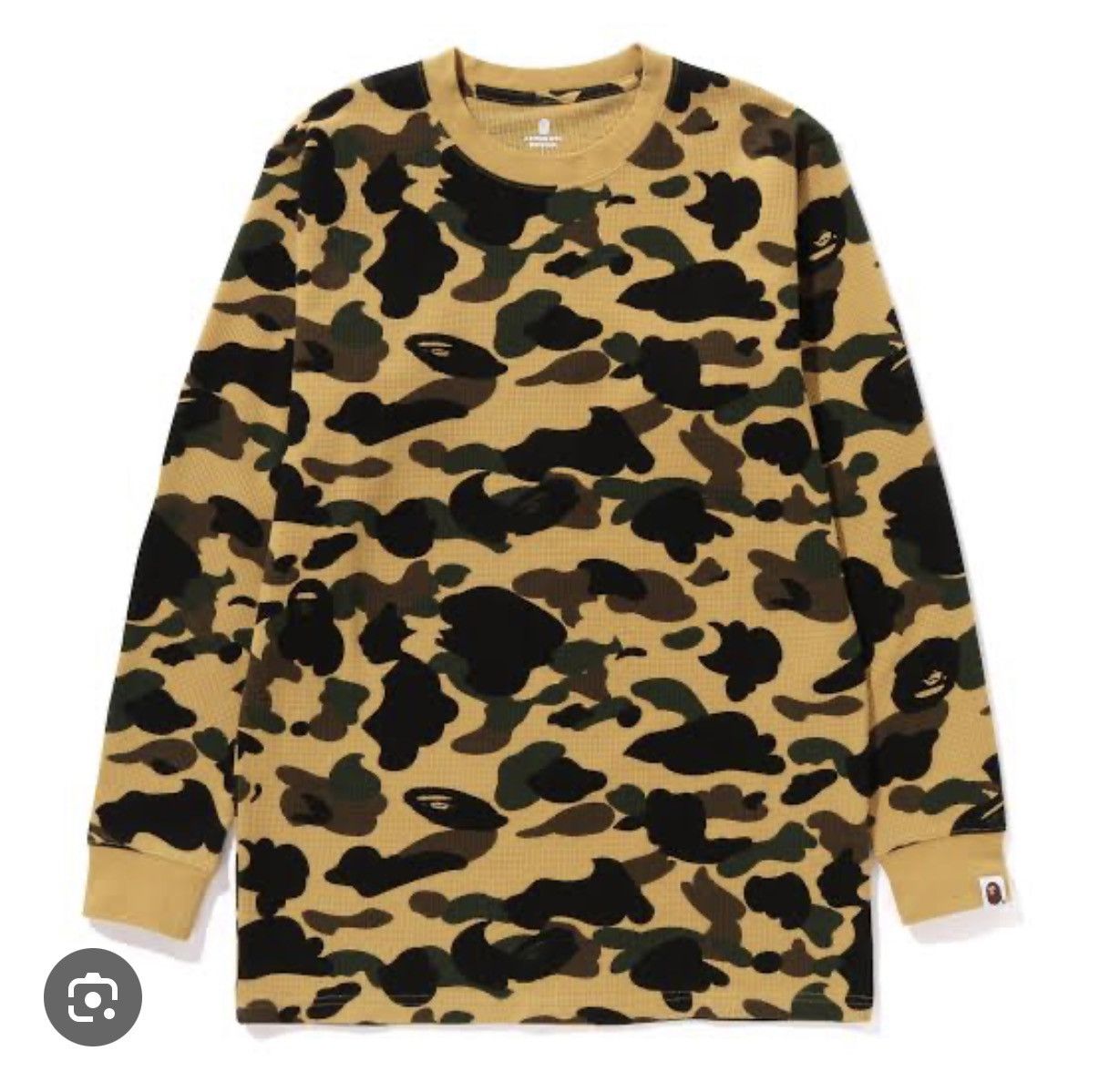 Bape A Bathing Ape BAPE Men's 1ST Yellow Camo Long Sleeve Size L Size US L / EU 52-54 / 3 - 1 Thumbnail