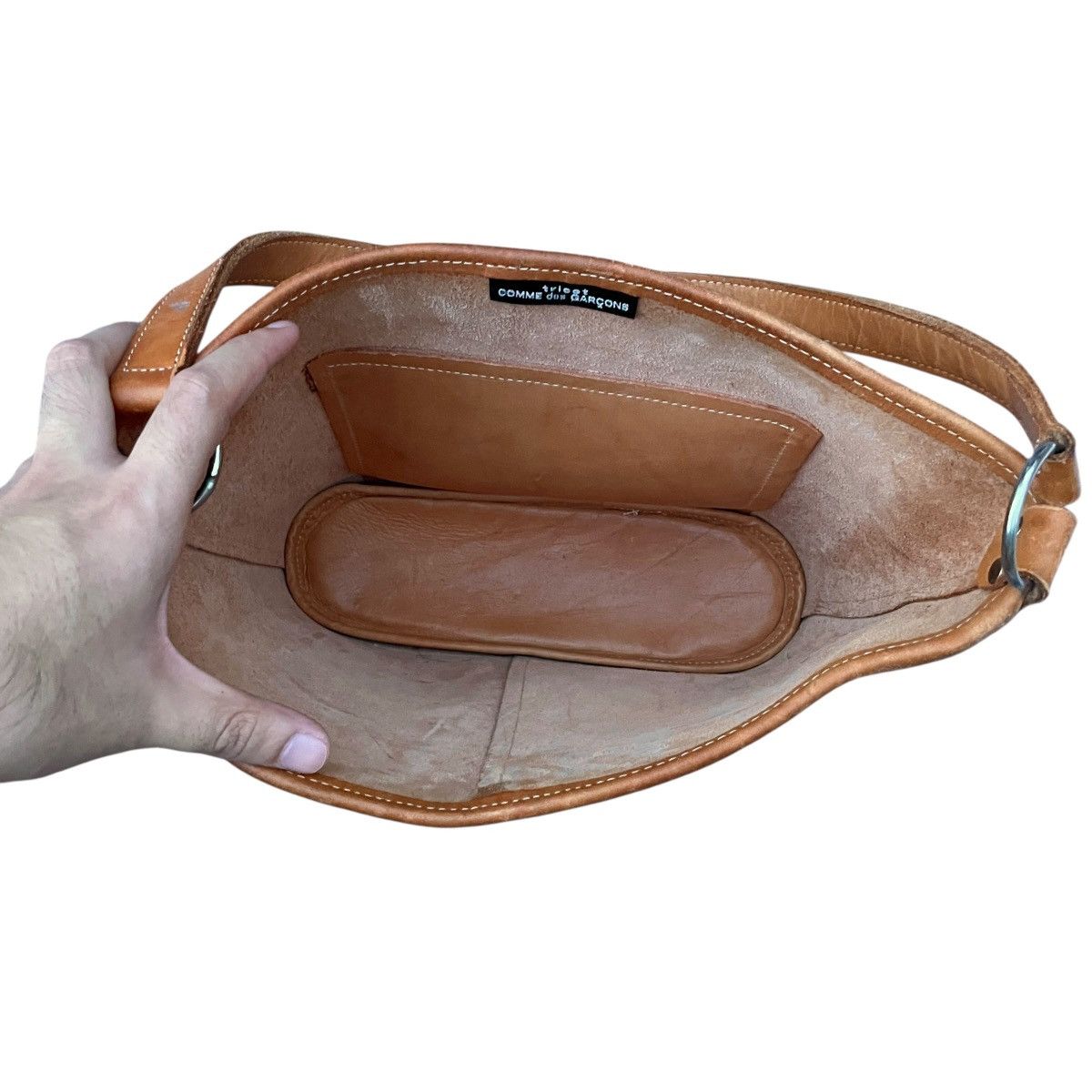 Comme des Garcons VINTAGE 90s Comme des Garcons tricot Vegan Leather Bag Size ONE SIZE - 6 Thumbnail