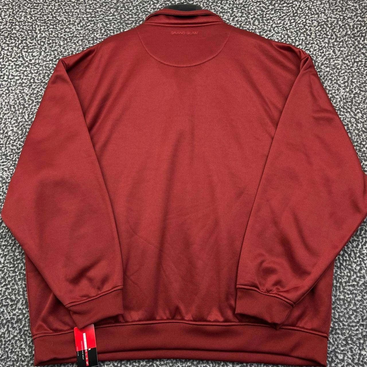 Grand Slam Grand Slam Golf Sweatshirt Men Red Quarter Zip New 2XL Size US XXL / EU 58 / 5 - 7 Thumbnail