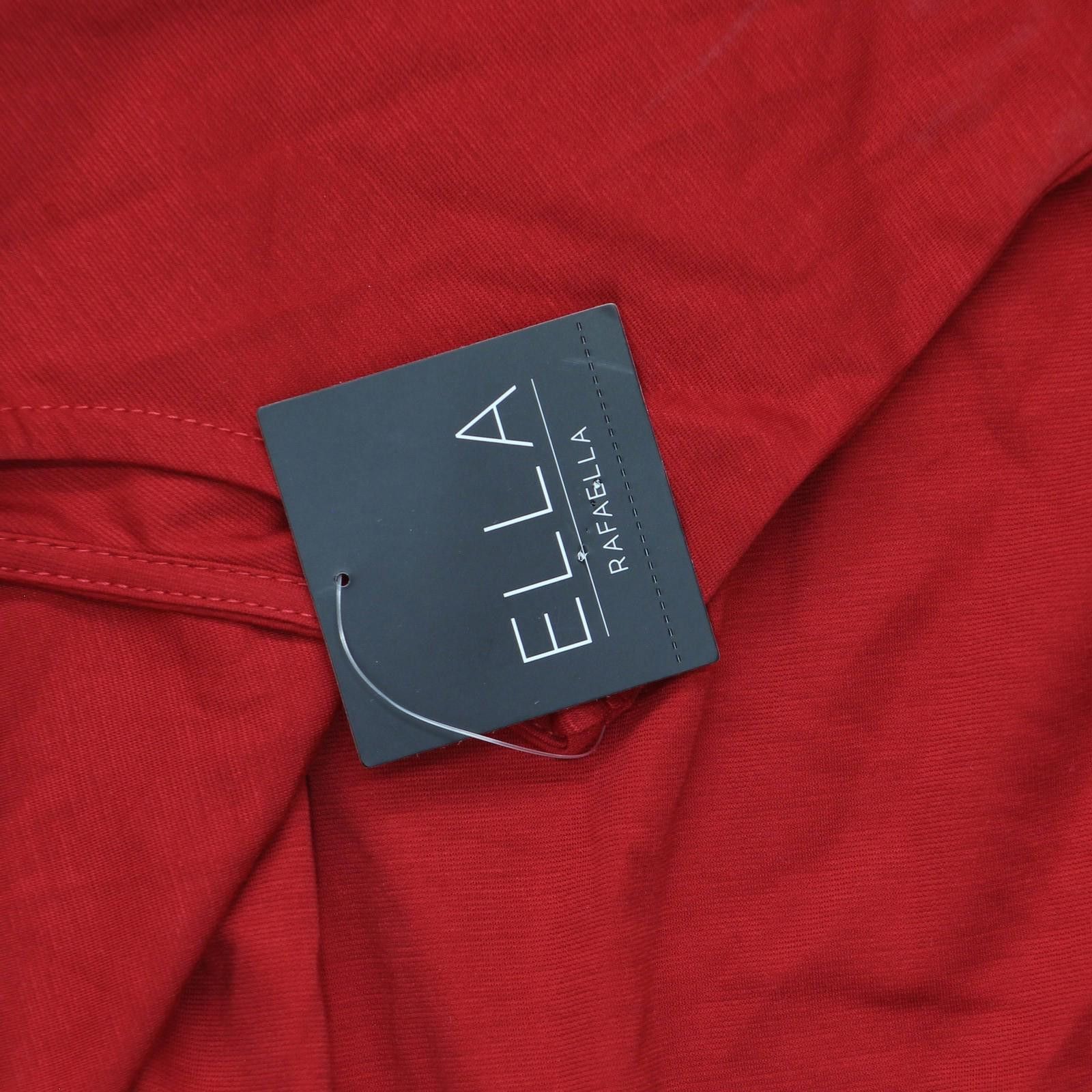Other Ella Rafaella Neck Sleeveless Dress Lrqfc021r2 Ruby Red 1x Size XL / US 12-14 / IT 48-50 - 3 Thumbnail