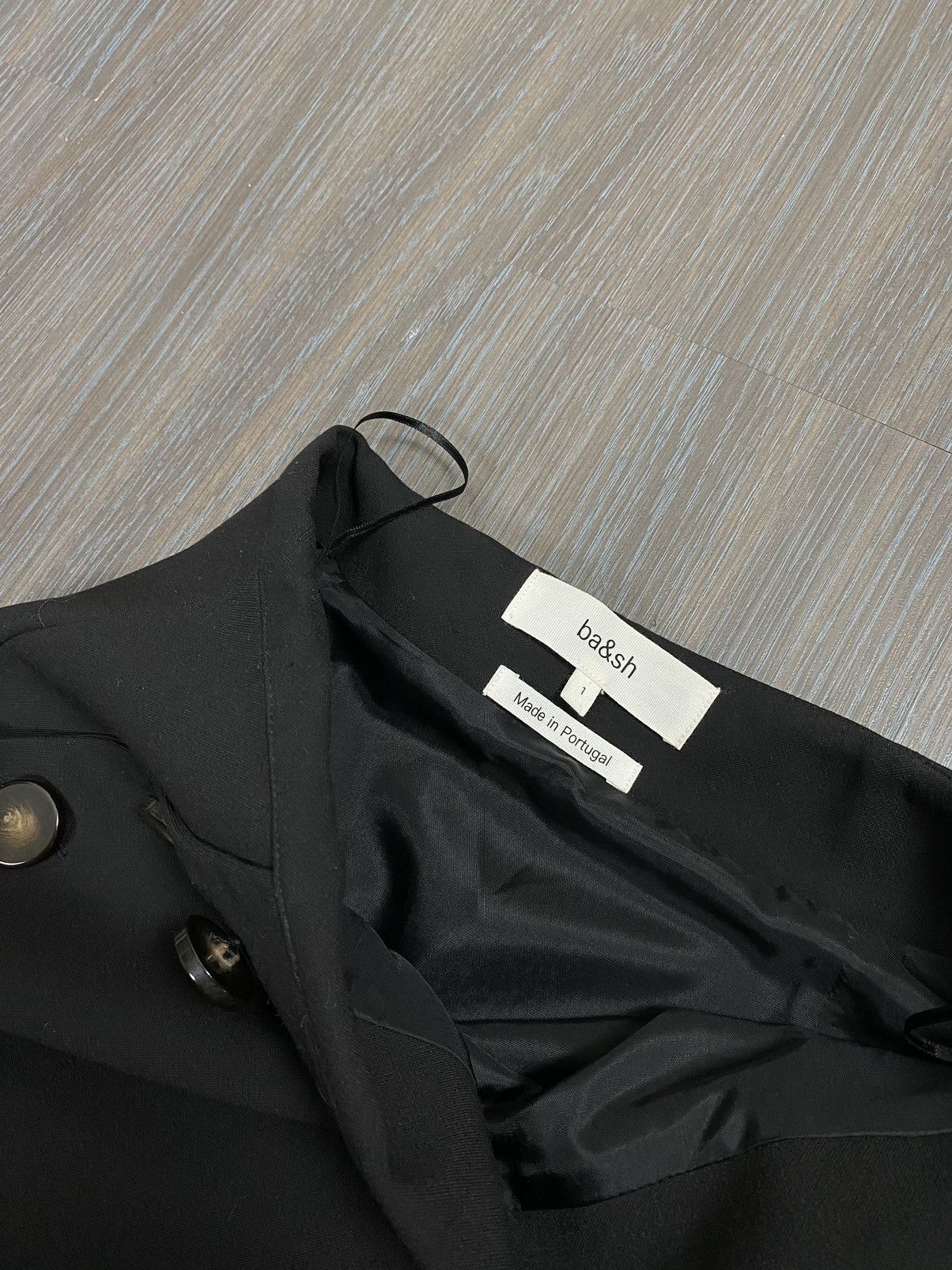 Designer × ba&sh Ba&Sh Bash button detail ss23 black designer skirt skirt Size S / US 4 / IT 40 - 11 Thumbnail