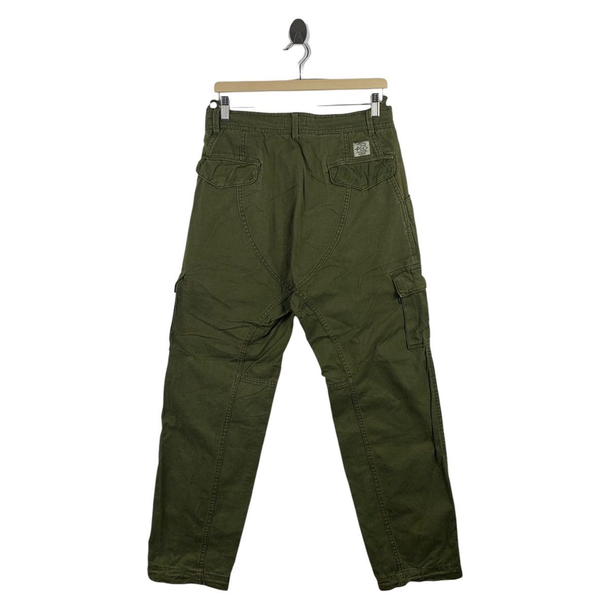 Japanese Brand SURPLUS SEMINARY Army colour cargo pants Size US 31 - 4 Thumbnail