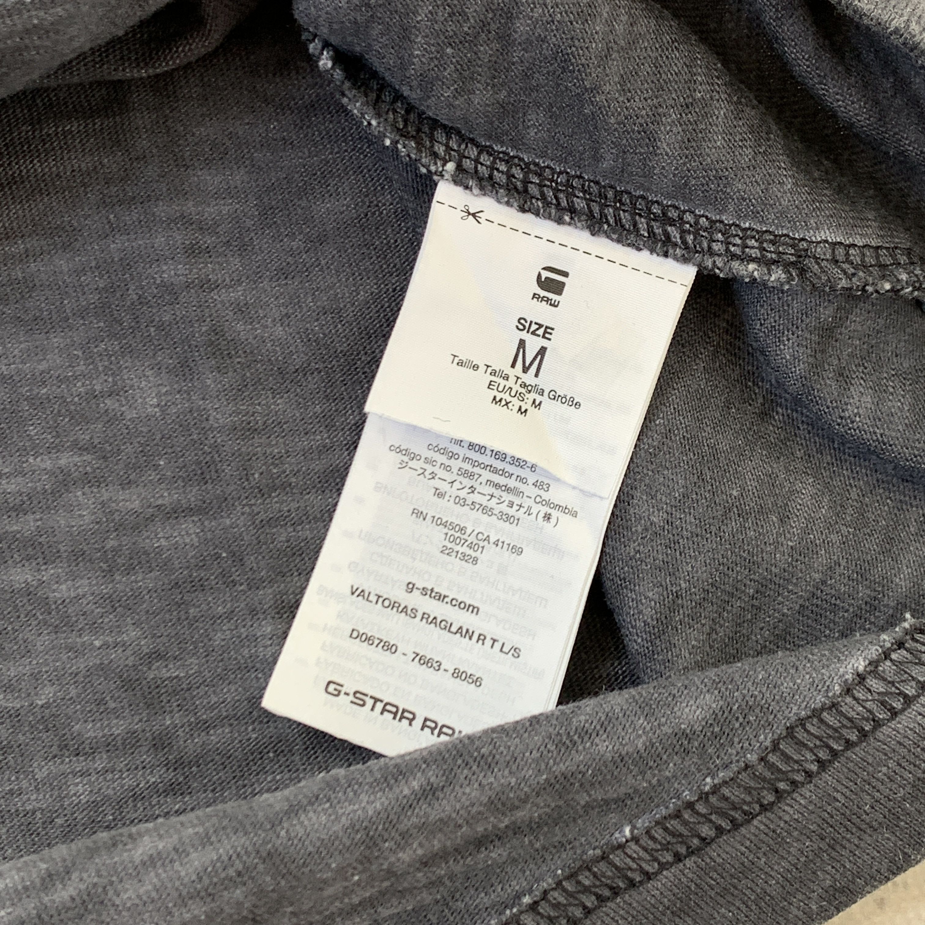 G-Star G-Star Raw VALTORAS RAGLAN Longsleeve Tee Shirt Grey Size US M / EU 48-50 / 2 - 6 Thumbnail