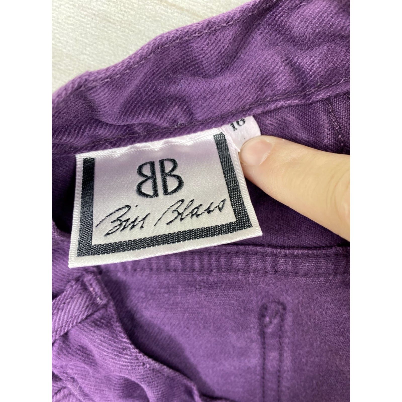 Bill Blass VINTAGE Bill Blass Jeans Womens 16 Purple High Rise Mom Denim 30 Inseam 5-Pocket Size 38" / US 16 / IT 52 - 7 Thumbnail