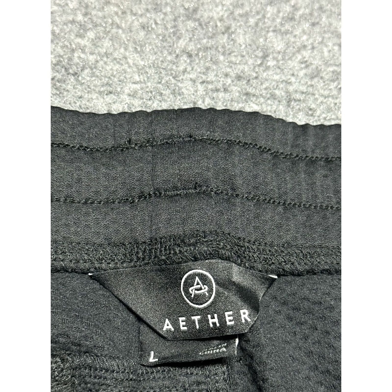 Vintage Aether Mens Pants L Black Jogger Zip Ankle Athletic Running Jogging Regular Style City Sports Size US 33 - 3 Thumbnail