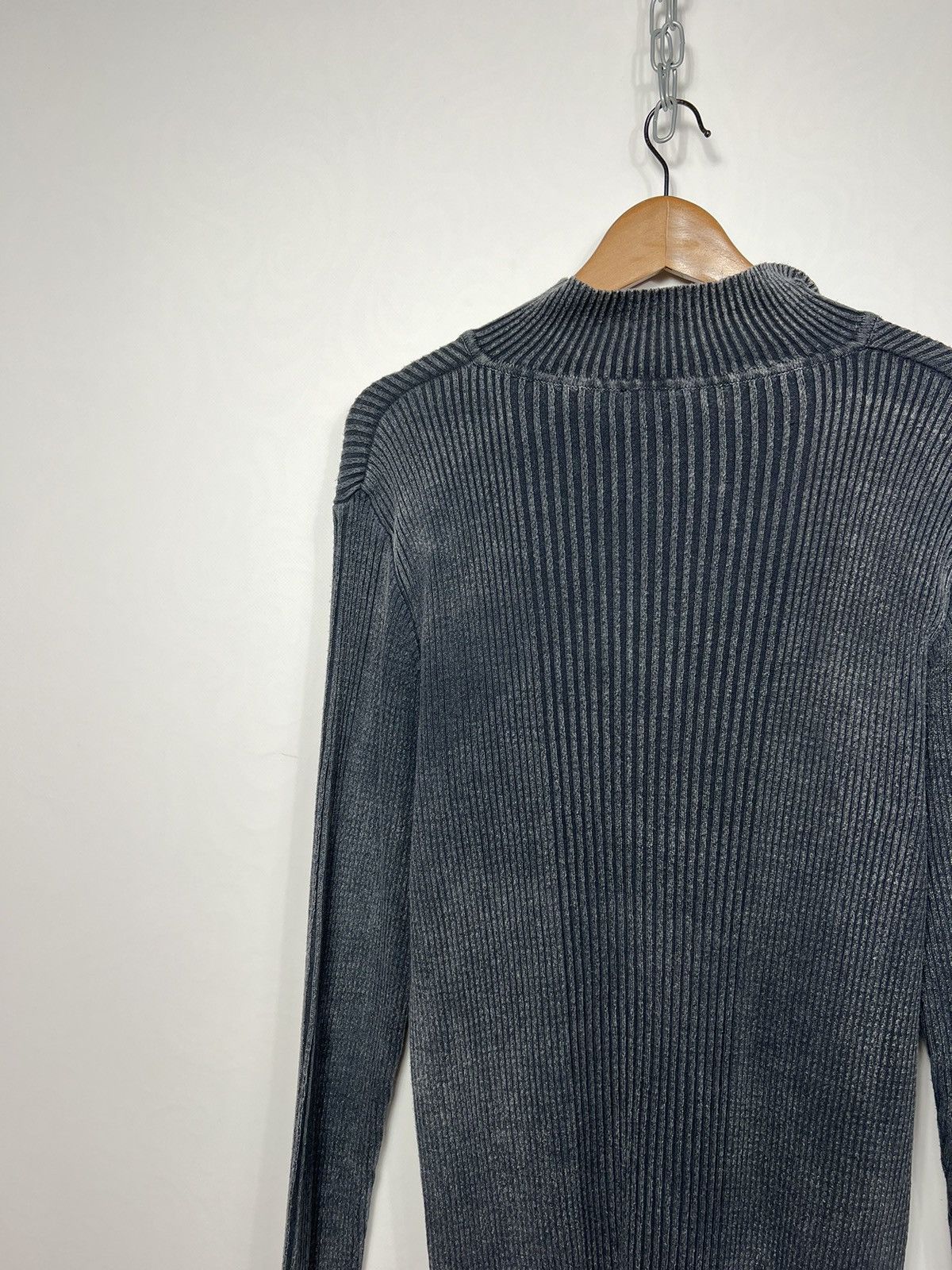 Versace Jeans Couture Rare Versace Ribbed Y2K Avant Garde Sweater With Logo Size US XL / EU 56 / 4 - 17 Thumbnail