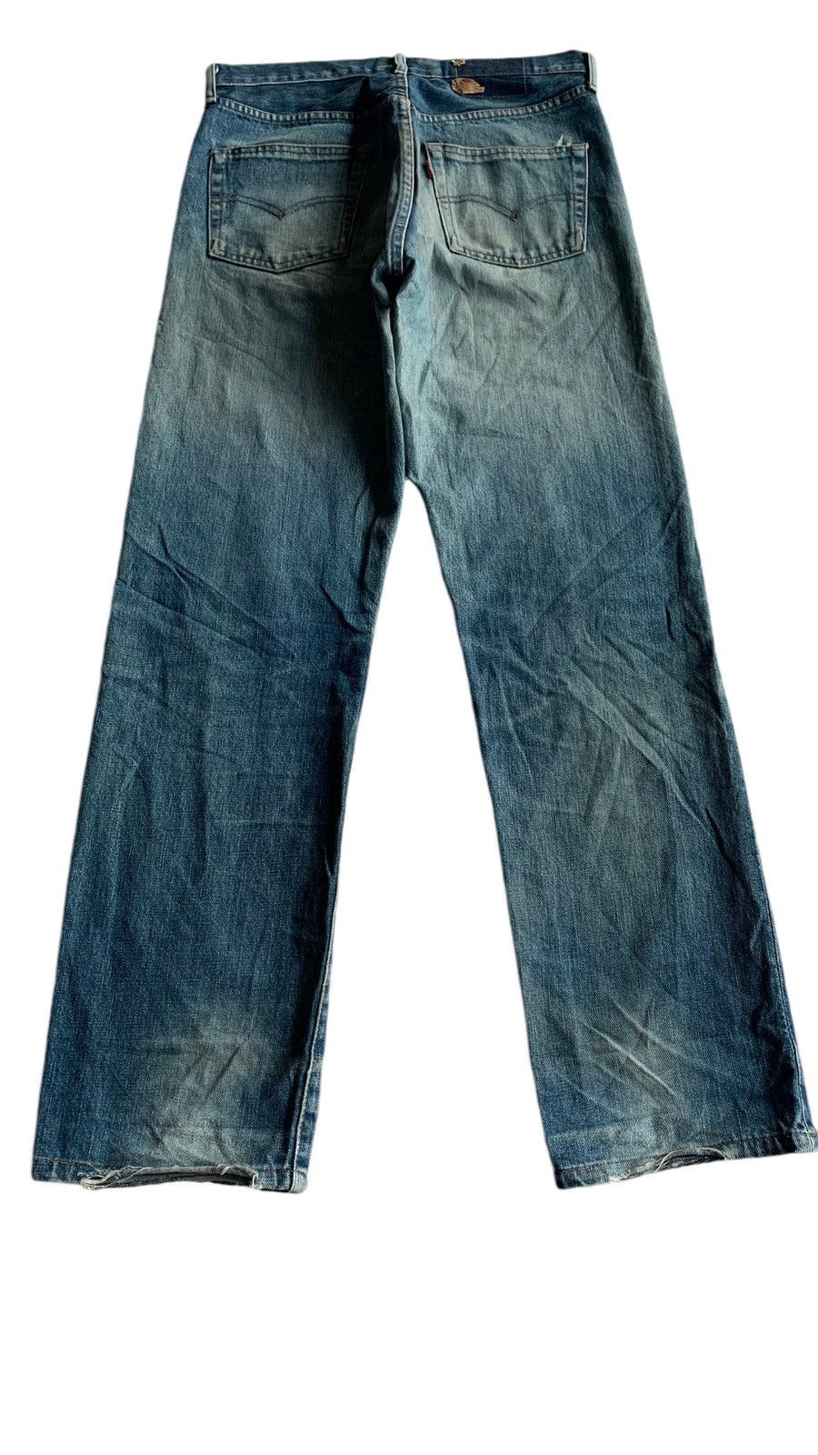Vintage Levis Big E 502XX Selvedge Distressed Denim