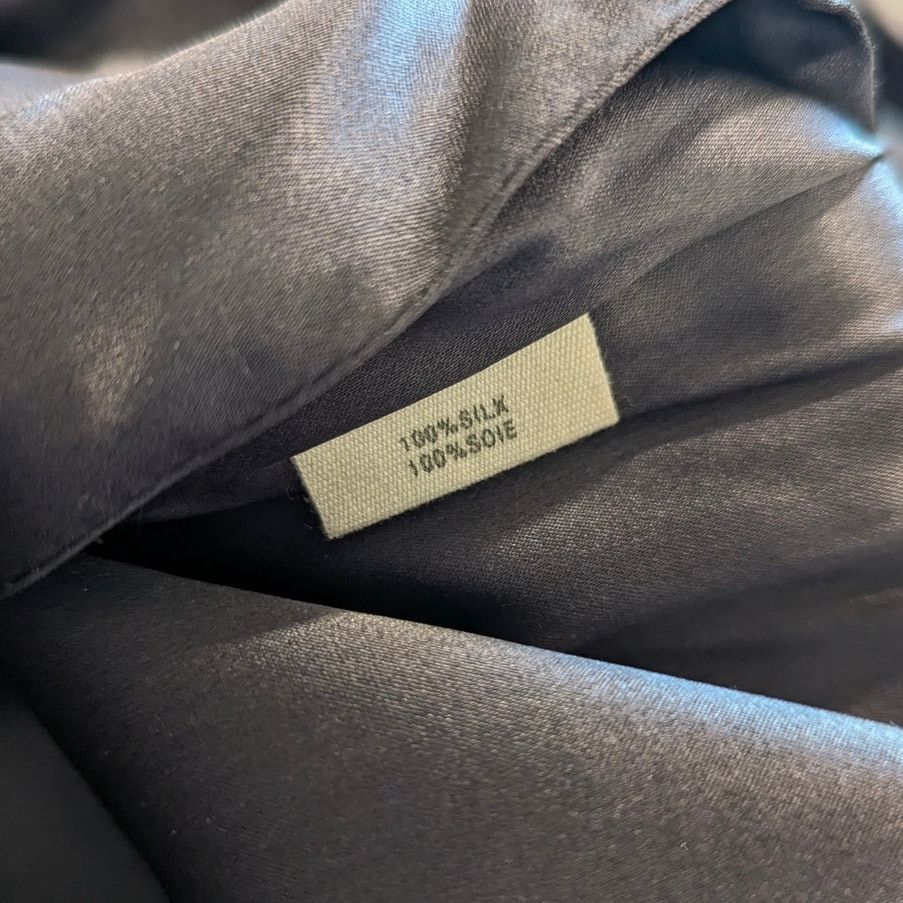Elizabeth and James Elizabeth and James 100% Silk Silver Ruched Skirt Small Size 27" / US 4 / IT 40 - 6 Thumbnail