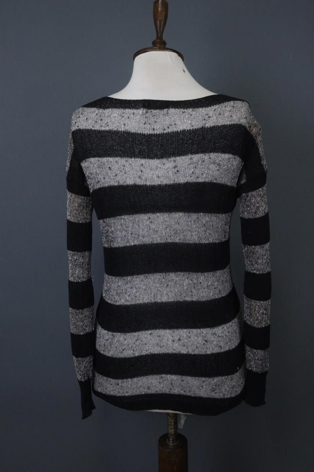 Polo Ralph Lauren Ralph Lauren Gray Black Ribbed Cuff & Hem Sweater Size XS Size XS / US 0-2 / IT 36-38 - 12 Thumbnail