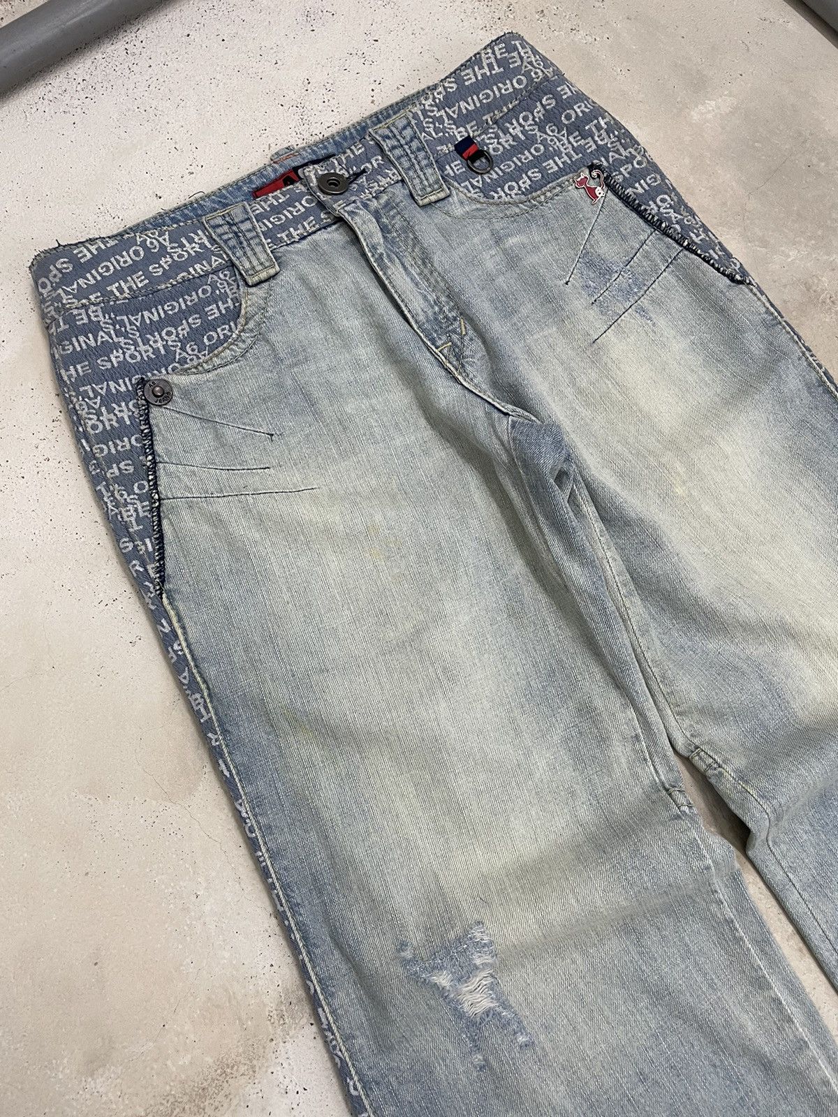 Hysteric Glamour Light Blue Mud Wash A6 Art Hysteric Style Distressed Denim Size US 30 / EU 46 - 5 Thumbnail