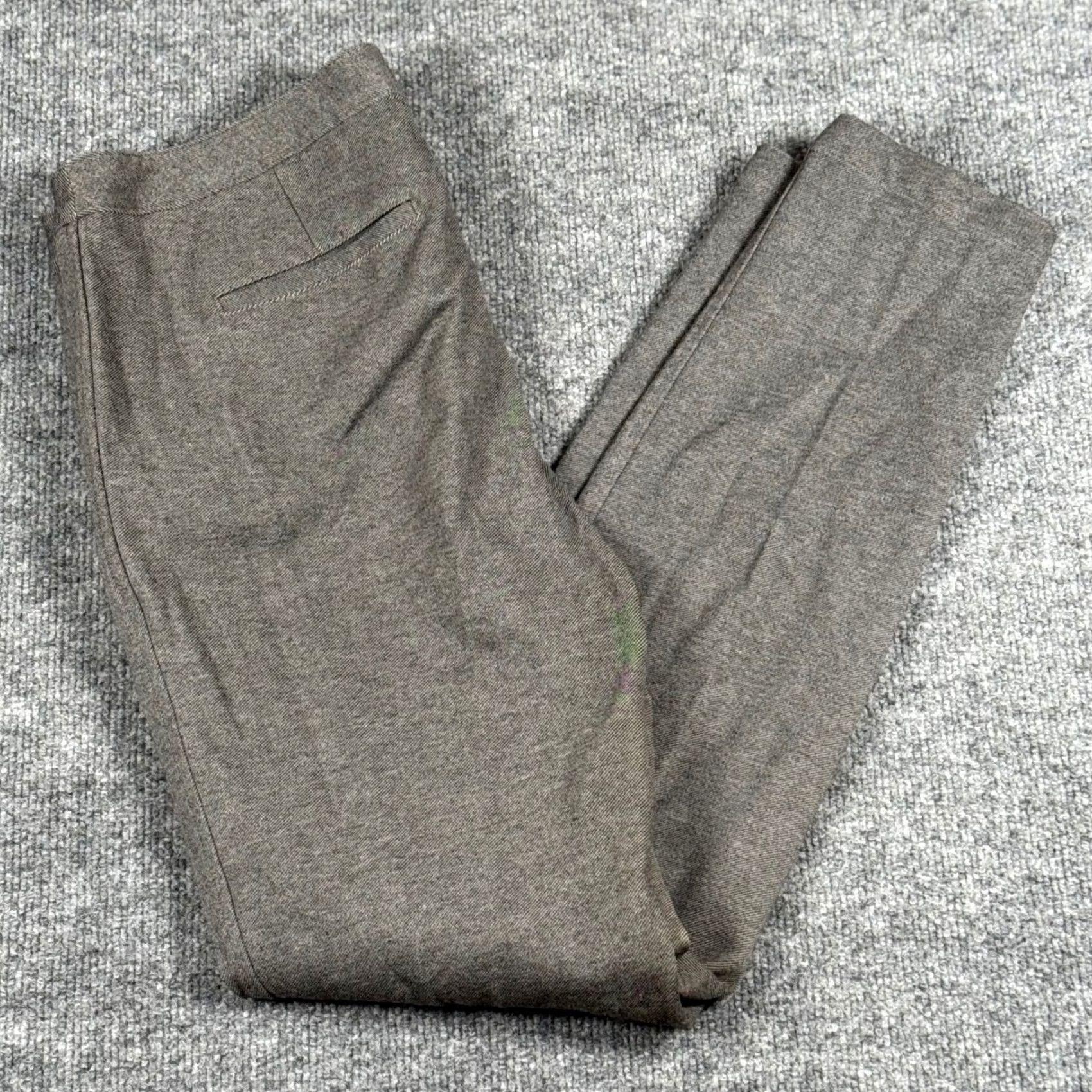 Talbots Talbots Pants Skinny Ankle Gray Women's 8 Stretch Pockets Zip Button Work Casual Knit Mid Rise Inseam 29 in Slim Size 30" / US 8 / IT 44 - 2 Thumbnail