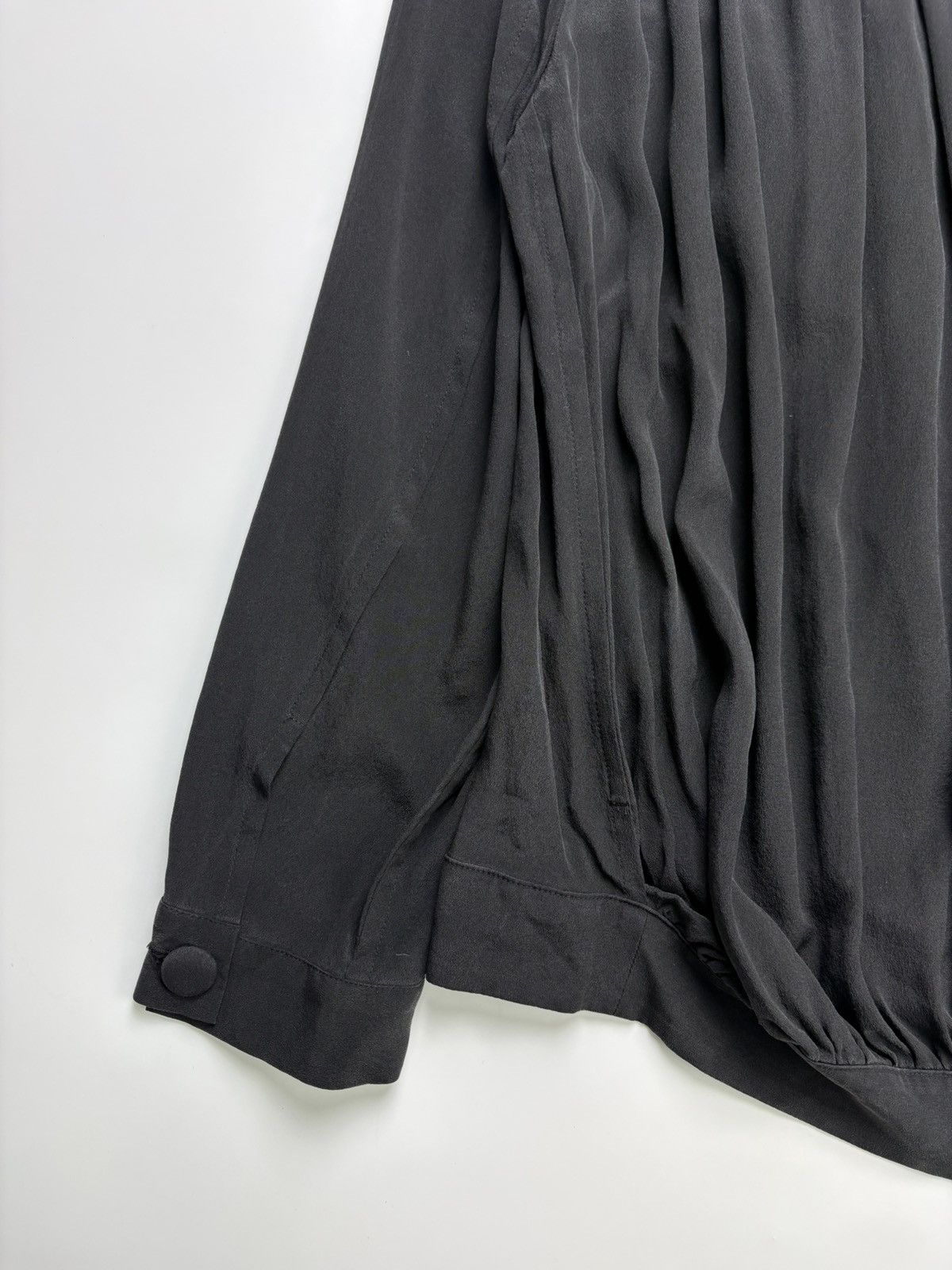 Yohji Yamamoto Archive Yohji Yamamoto Silk Buttoned Jacket Size S / US 4 / IT 40 - 9 Thumbnail