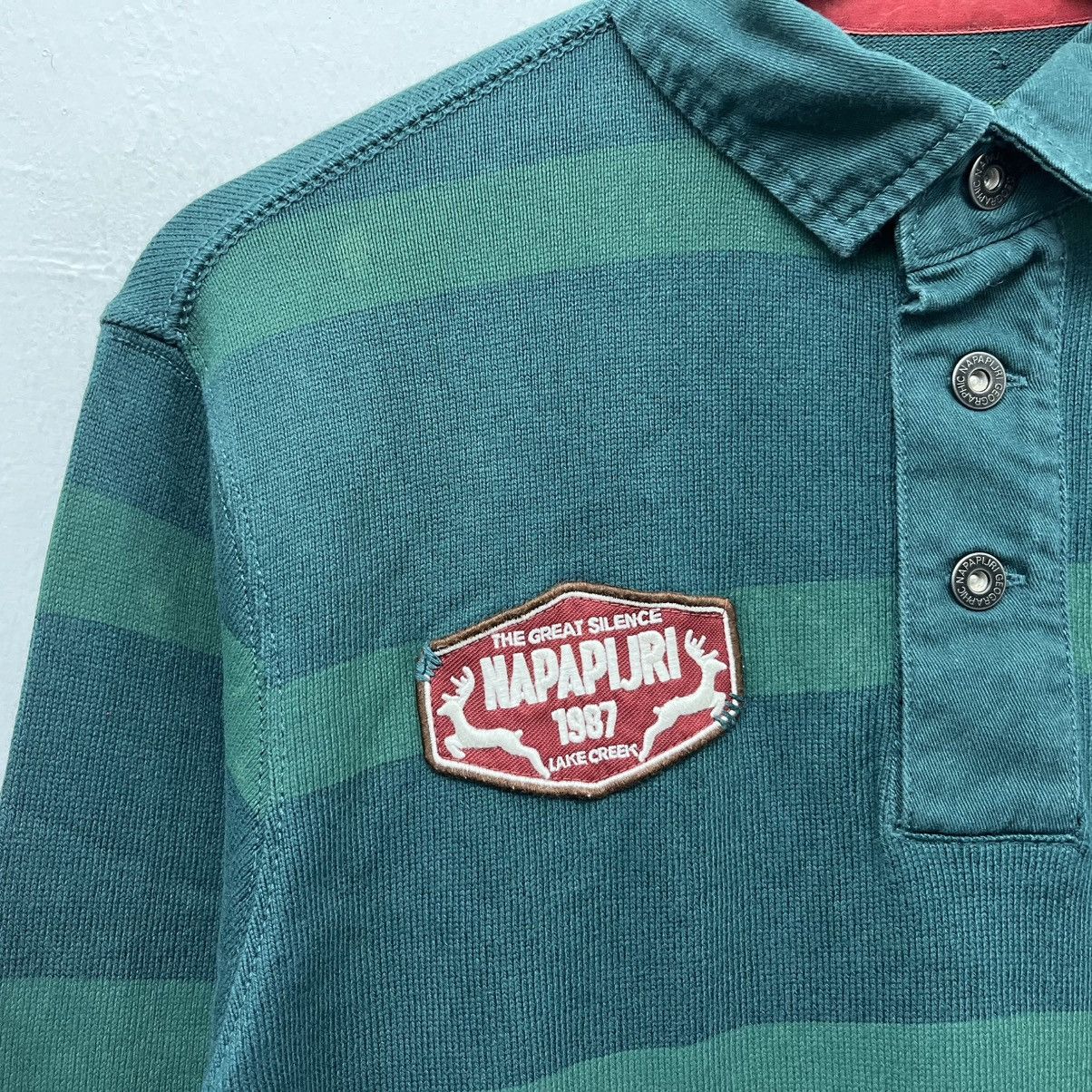 Napapijri Napapijri Stripe Long Sleeve Polo Shirt Size US M / EU 48-50 / 2 - 6 Thumbnail