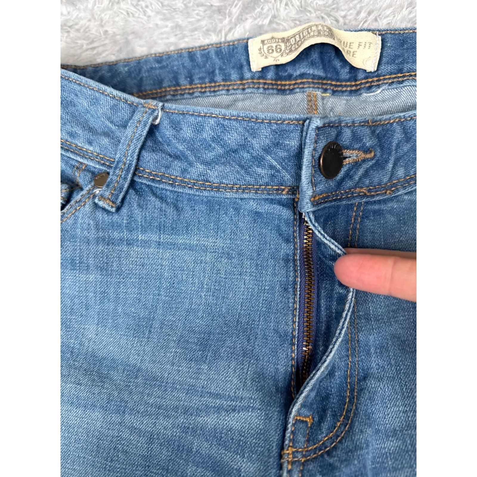 Route 66 Route 66 Jeans Juniors 9 Blue Denim True Fit Flare Mid Rise Cotton Blend 31x30 Size 30" / US 8 / IT 44 - 5 Thumbnail