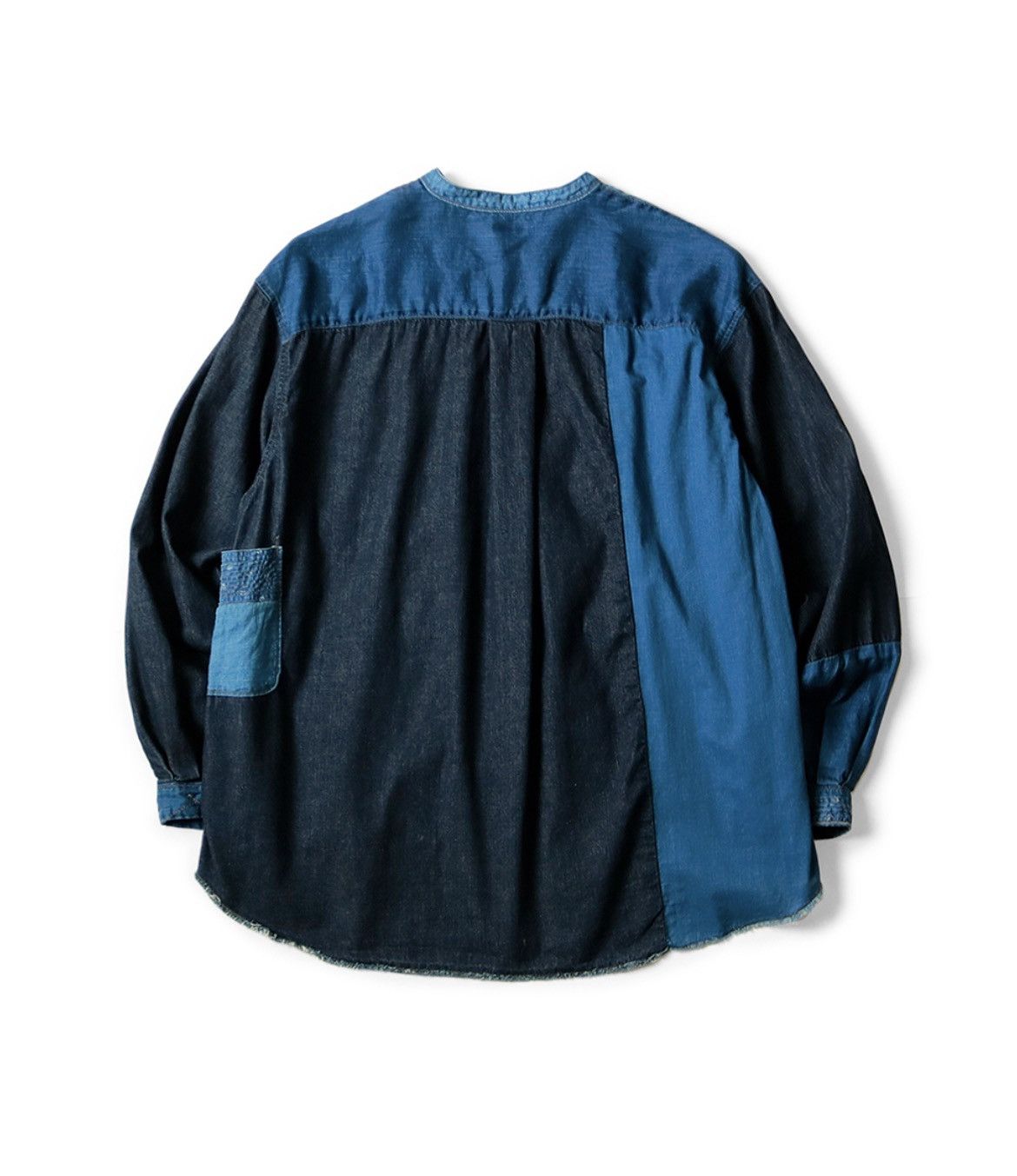 Kapital Kapital Cotton linen IDG patchwork collar Katmans shirt Size US M / EU 48-50 / 2 - 2 Thumbnail