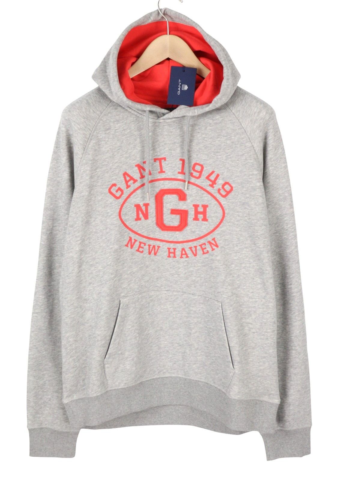Gant GRAPHIC SWEAT 2XL Grey Melange Logo Hoodie 87323 Size US XXL / EU 58 / 5 - 1 Thumbnail