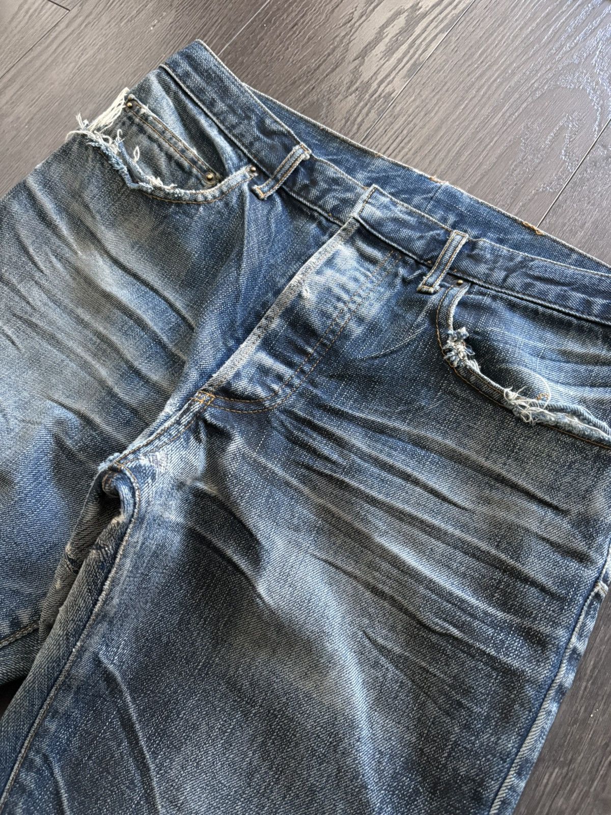 Hedi Slimane *Sold* Dior Homme By Hedi Slimane SS03 Clawmark Denim Size US 31 - 3 Thumbnail