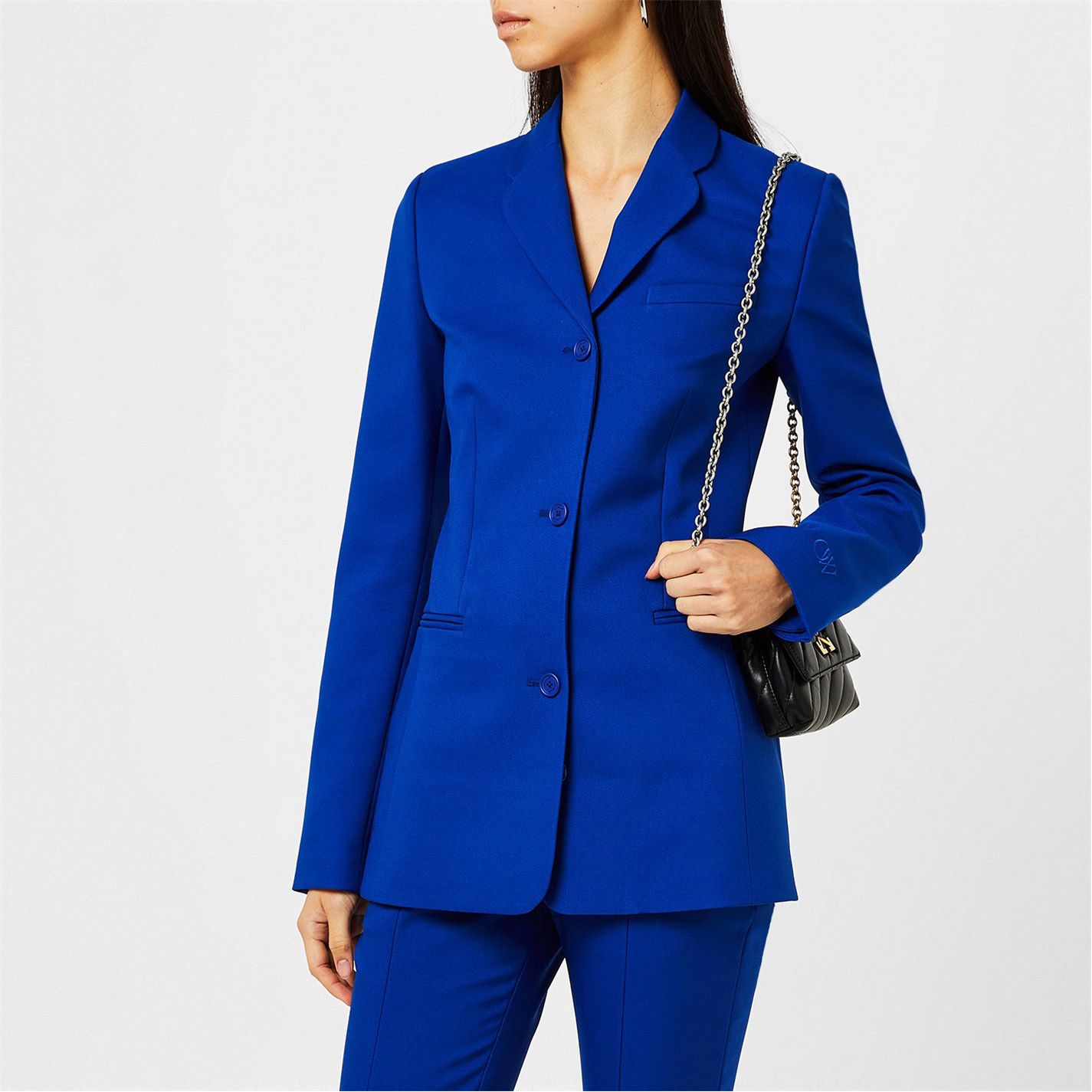 Off-White o1g2r1mq0125 Blazer in Blue Size M / US 6-8 / IT 42-44 - 4 Thumbnail