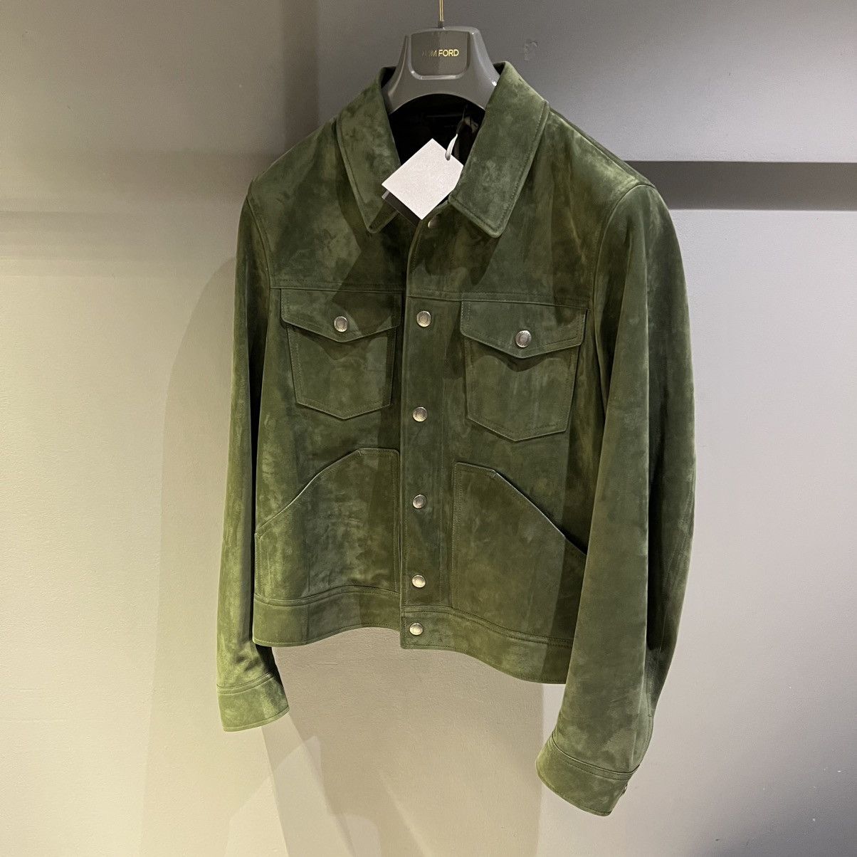 Tom Ford Tom Ford Suede Trucker Jacket Size US L / EU 52-54 / 3 - 2 Thumbnail