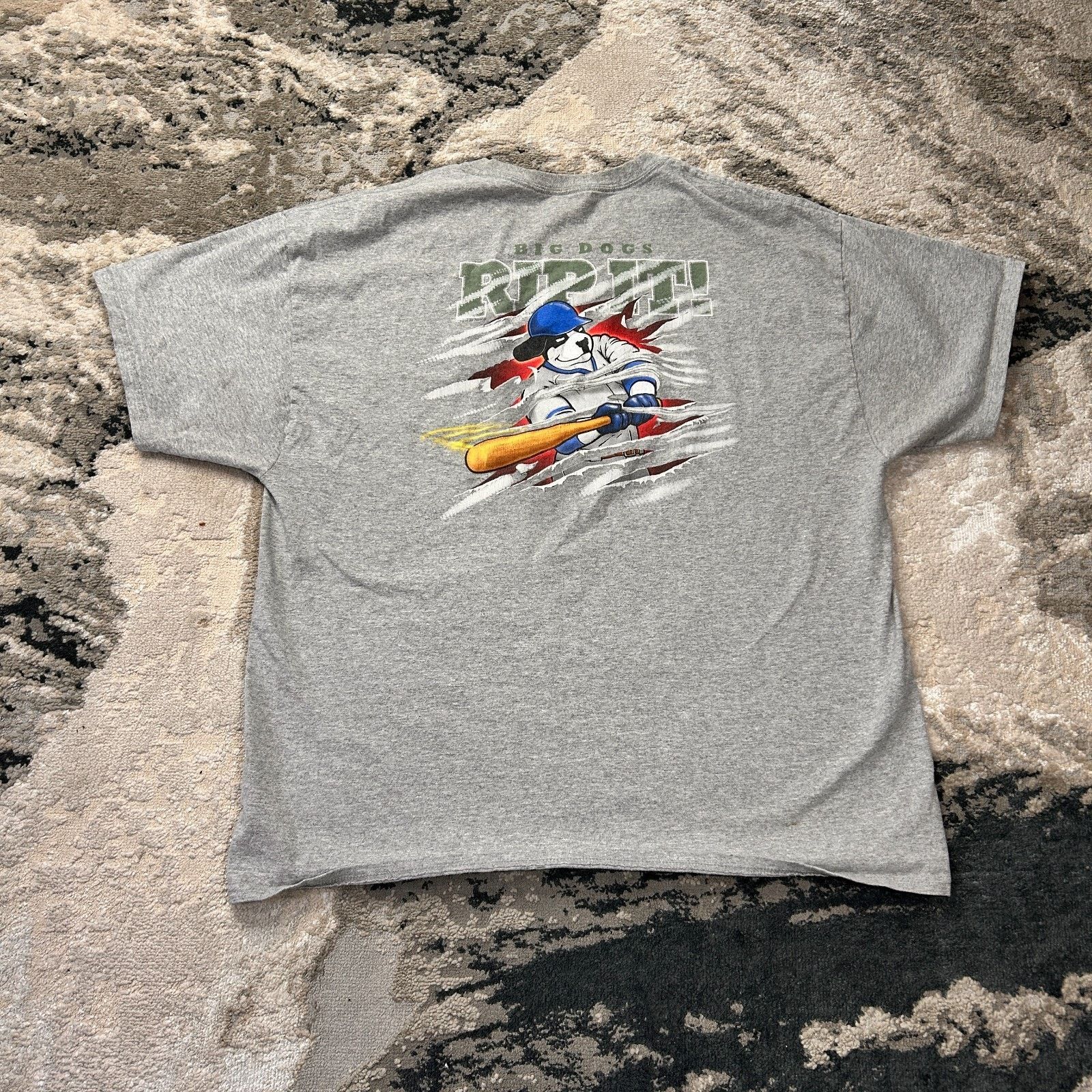 Hanes Vintage Y2K Hanes Big Dogs Rip It Baseball Shirt Mens XL Size US XL / EU 56 / 4 - 1 Thumbnail