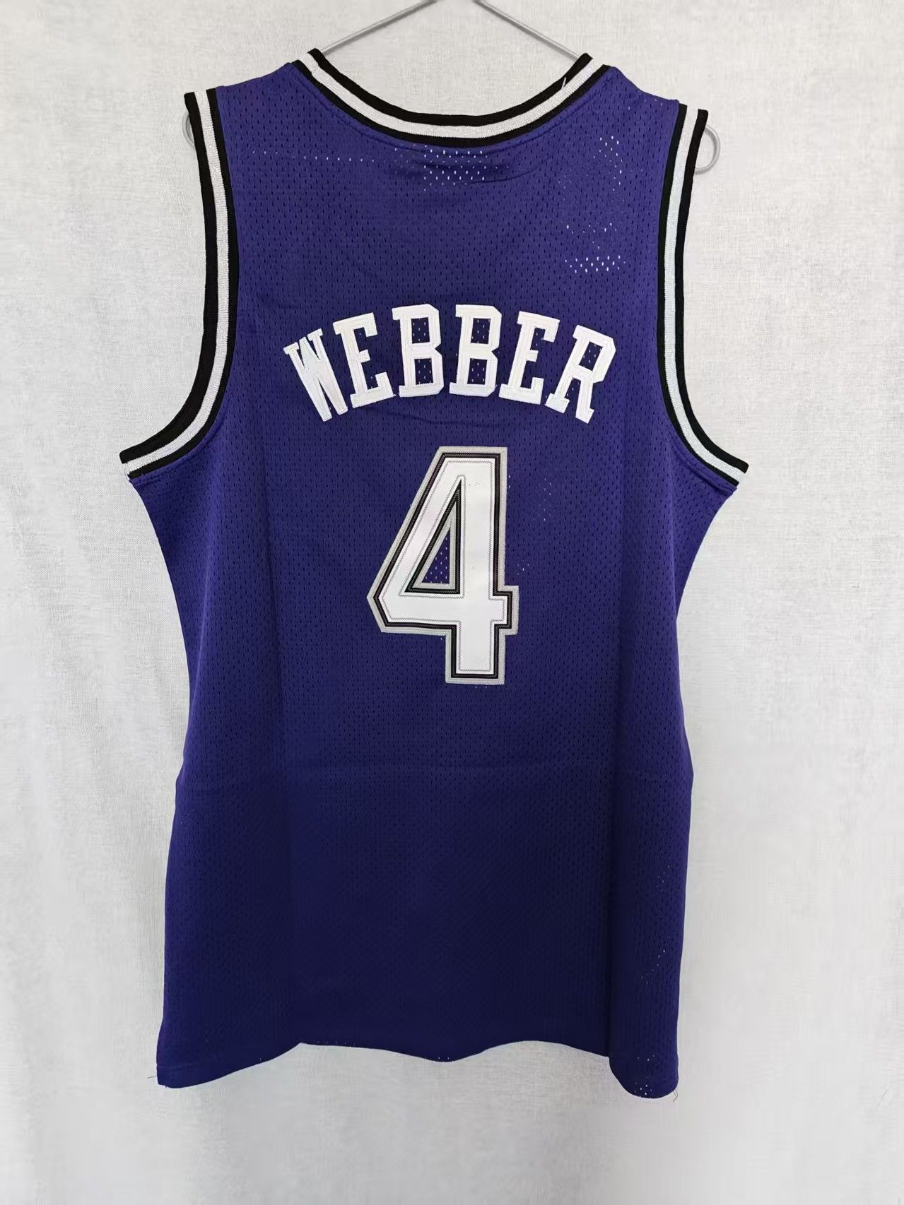 NBA Sacramento Kings #4 Chris Webber Jersey Purple Size US XL / EU 56 / 4 - 2 Thumbnail
