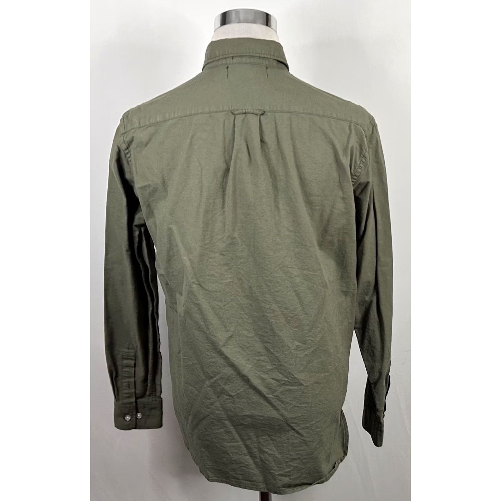 H&M H&M LOGG Medium Oxford Shirt Green 100% Cotton Casual Button Down Shirt Mens Regular XS? Size US M / EU 48-50 / 2 - 5 Thumbnail