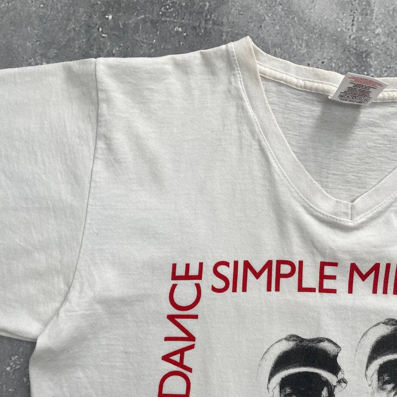 Band Tees Simple Minds Empires And Dance Promo V-Neck T Shirt White M Size US M / EU 48-50 / 2 - 7 Thumbnail