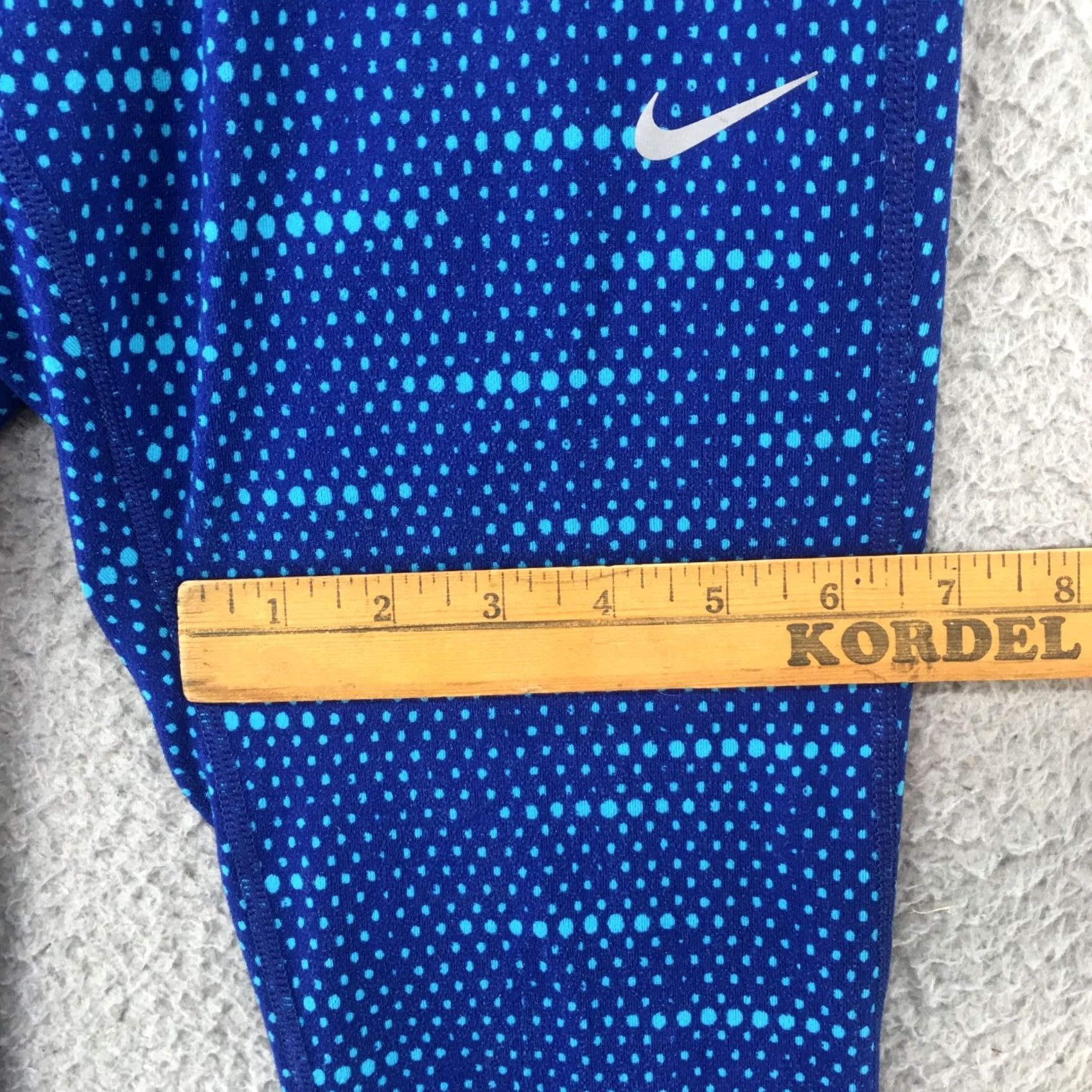 Nike Nike Dri Fit Yoga Leggings Womens Small Blue Elastic Waistband Low Rise Athletic Size 28" / US 6 / IT 42 - 4 Thumbnail