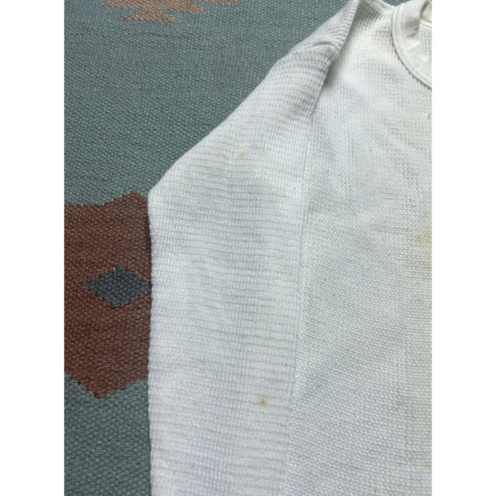 Vintage VINTAGE 70s 80s waffle knit thermal shirt blank white base layer women’s XL Shirt Womens XL White waffle knit thermal shirt Size XL / US 12-14 / IT 48-50 - 3 Thumbnail
