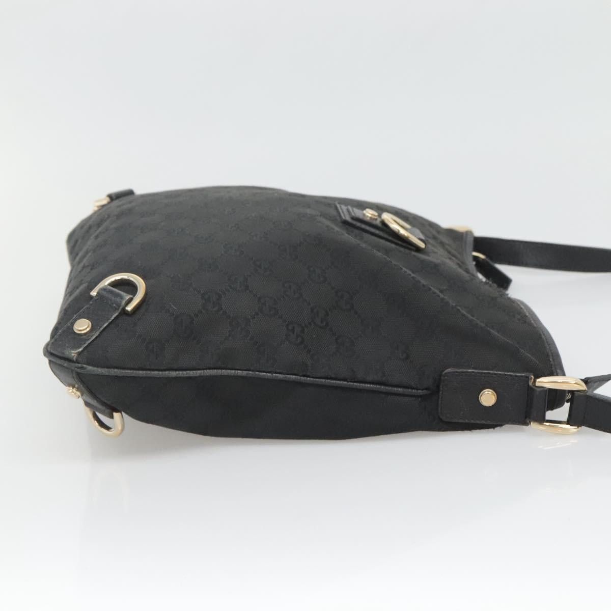 Gucci GUCCI GG Canvas Abbey Shoulder Bag Black Gold Size ONE SIZE - 4 Thumbnail