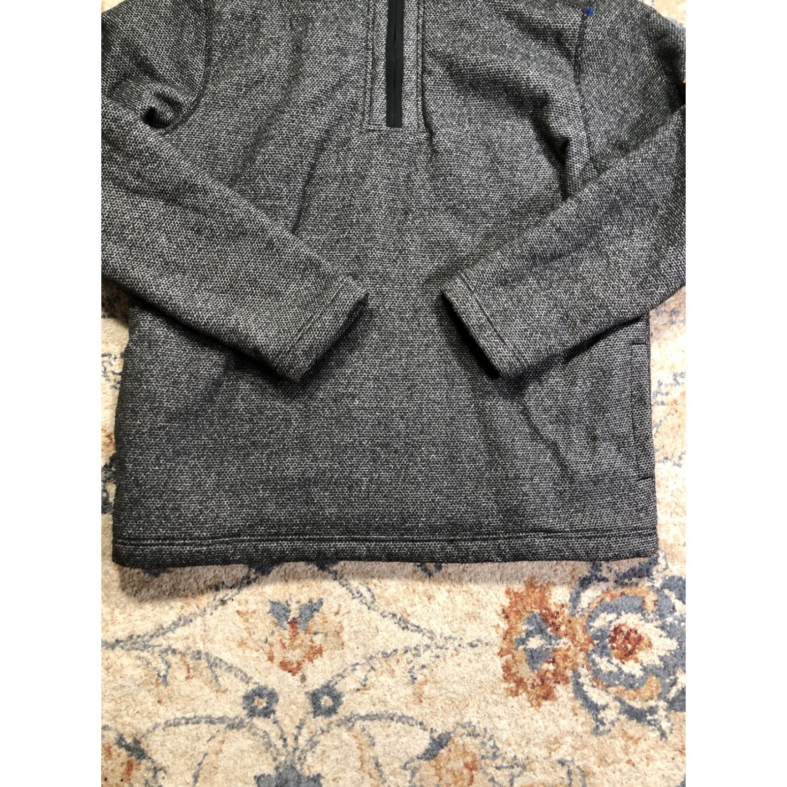 Orvis Orvis Sweater Mens L Gray Quarter Zip Mock Neck Lined Knit Pullover Size US L / EU 52-54 / 3 - 5 Thumbnail
