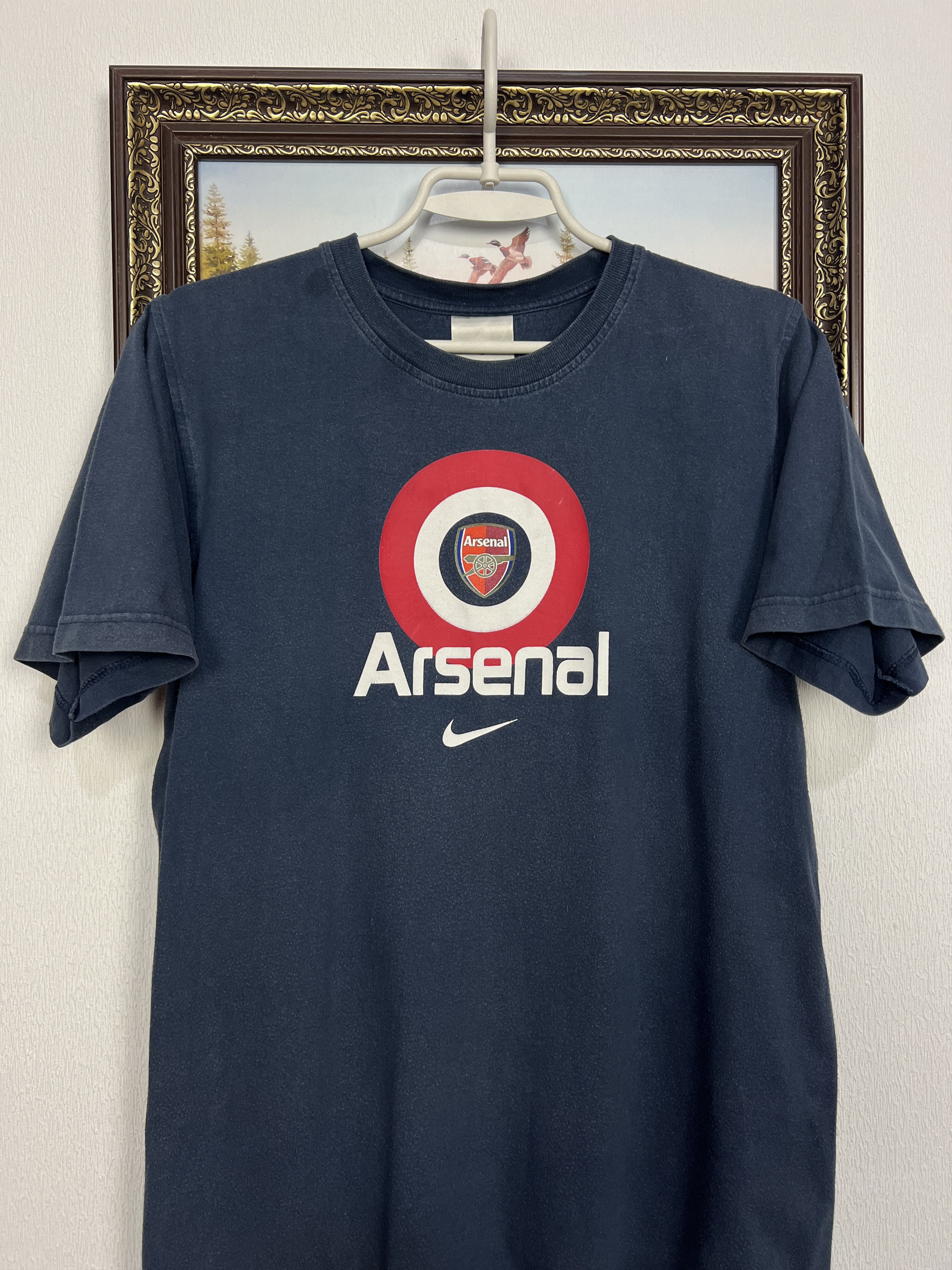 Nike Arsenal Football Train Shirt Soccer Big Logo Jersey Trikot Size US S / EU 44-46 / 1 - 2 Thumbnail