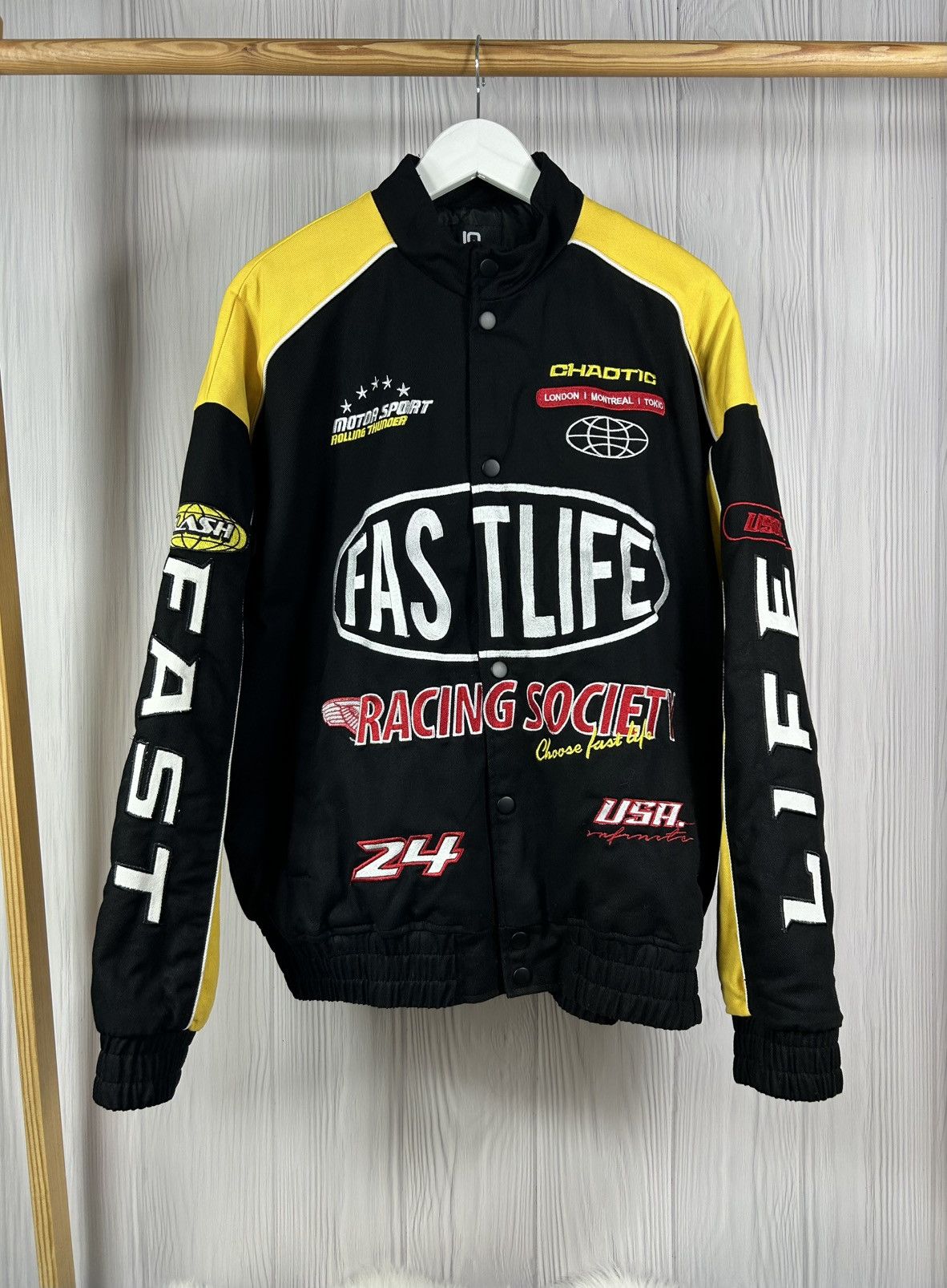 Vintage Marlboro Fast Life VTG Racing Motorcycle Drift Vibe Jacket L Size US L / EU 52-54 / 3 - 1 Thumbnail