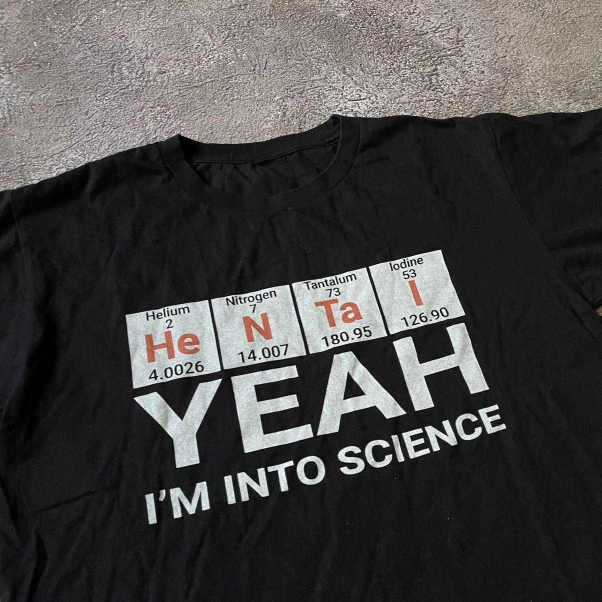 Vintage Vintage Y2K Graphic Tee Science Print Streetwear Black M Size US M / EU 48-50 / 2 - 1 Thumbnail