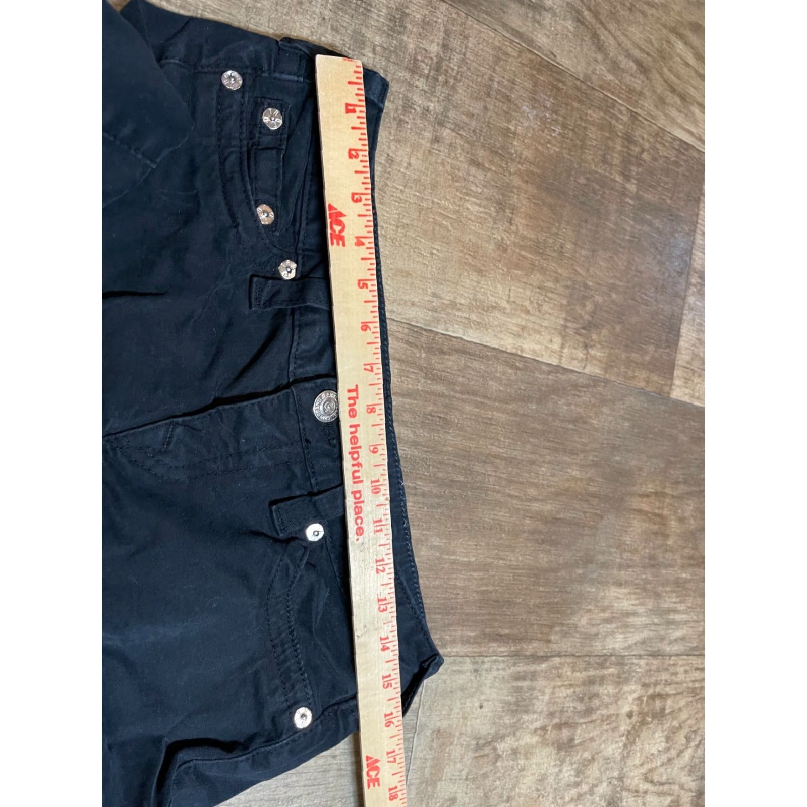 True Religion True Religion Jeans Womens Size 31 Black Pants Regular 5-Pocket Design Straight Women Black Size 24" / US 00 / IT 34 - 3 Thumbnail