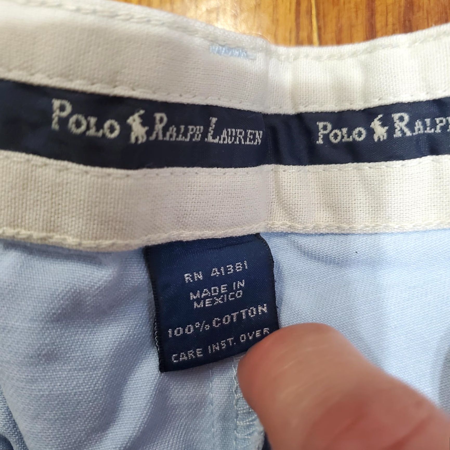 Polo Ralph Lauren Polo Ralph Lauren Shorts Mens 35 Light Blue Tyler Chino Pleated Classic Twill Size US S / EU 44-46 / 1 - 7 Thumbnail