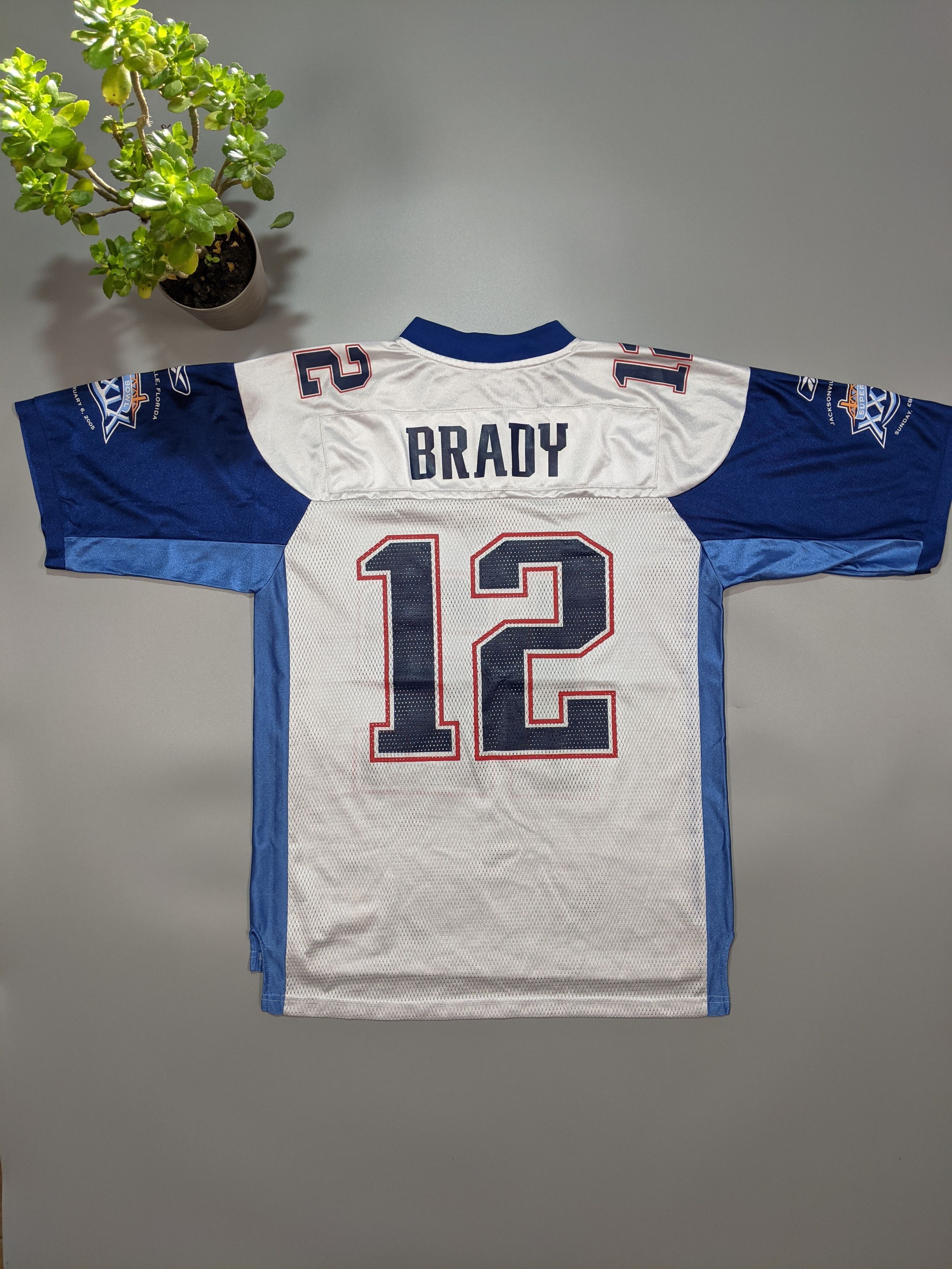 Reebok Rugby Football Jersey TOM BRADY 12 Super Bowl Jersey NEP Size US M / EU 48-50 / 2 - 6 Thumbnail