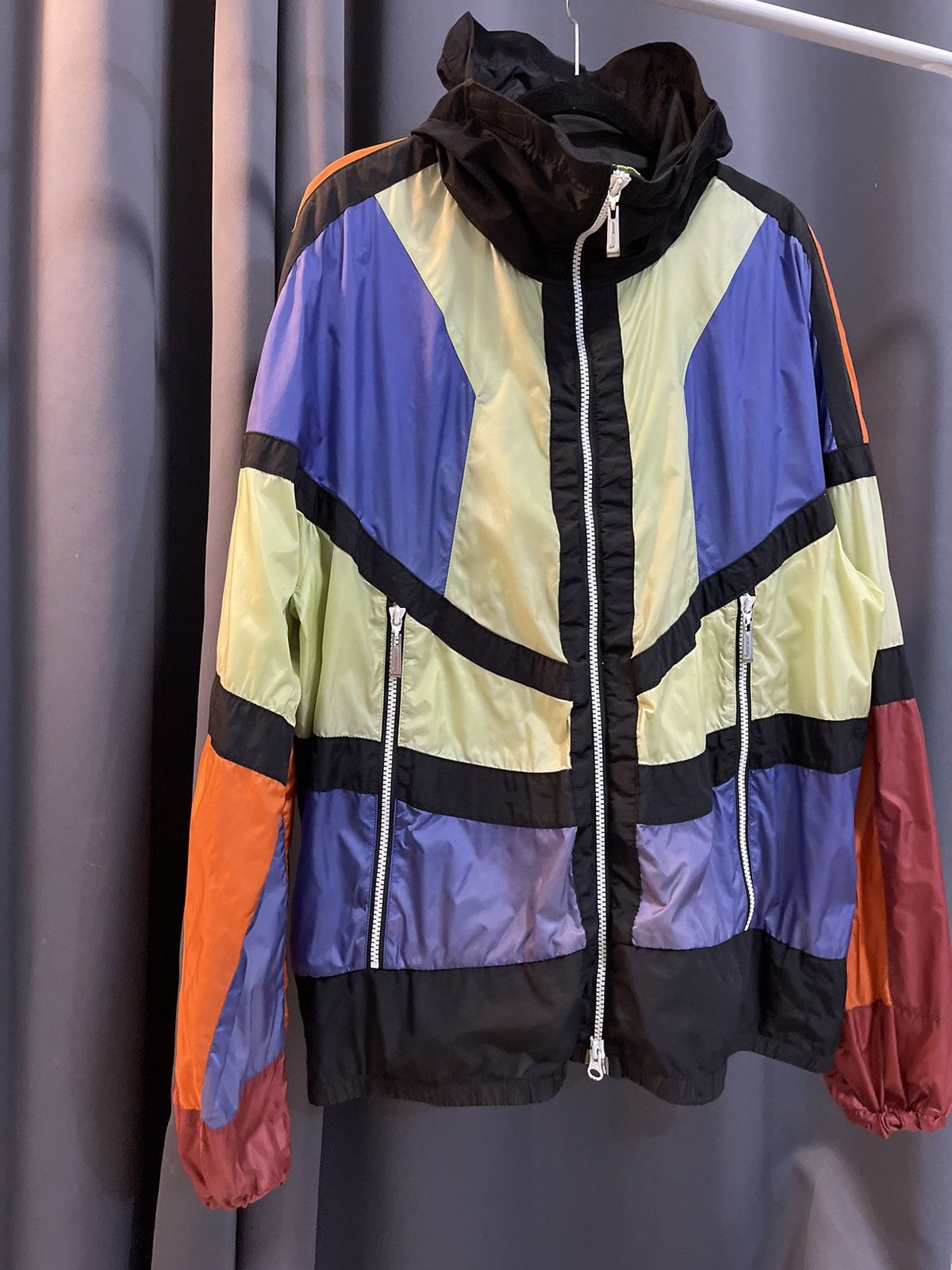Just Cavalli Just Cavalli Colorblock Packable Hood Windbreaker Jacket Size US M / EU 48-50 / 2 - 4 Thumbnail