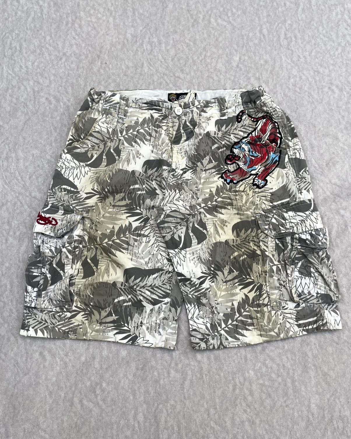 Ed Hardy Y2K Edhardy Embroidery Baggy Shorts Size US 38 / EU 54 - 5 Thumbnail