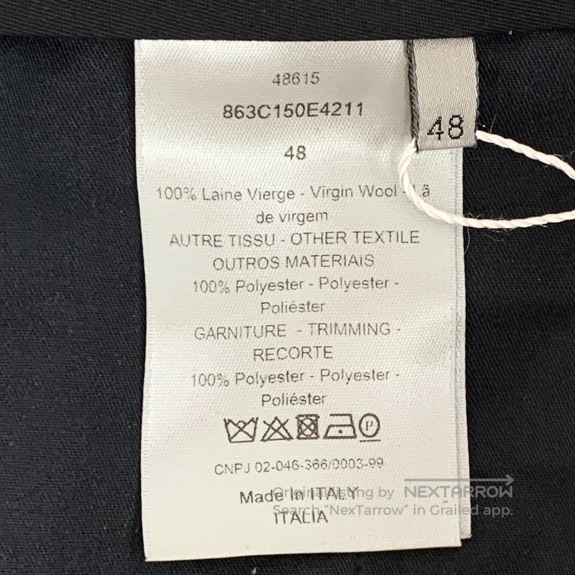 Dior Dior Black Side Logo Letter Wool Casual Shorts| Size US 32 / EU 48 - 7 Thumbnail