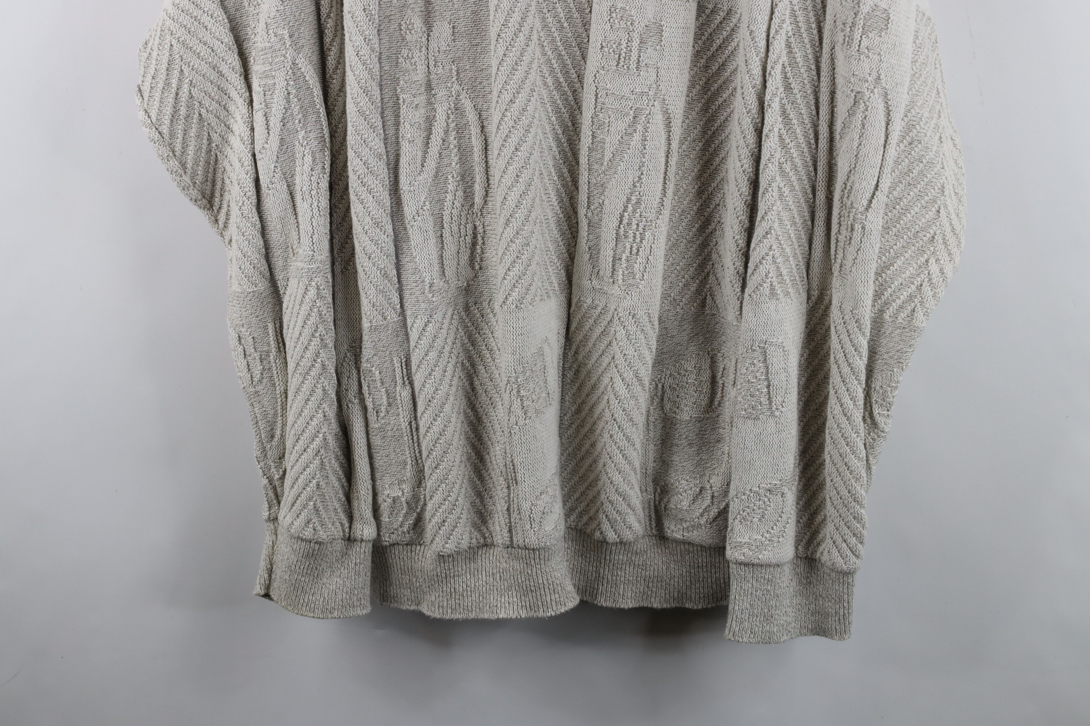 Vintage Vintage 90s Streetwear All Over Print Knit Sweater Gray USA Size US XXL / EU 58 / 5 - 3 Thumbnail