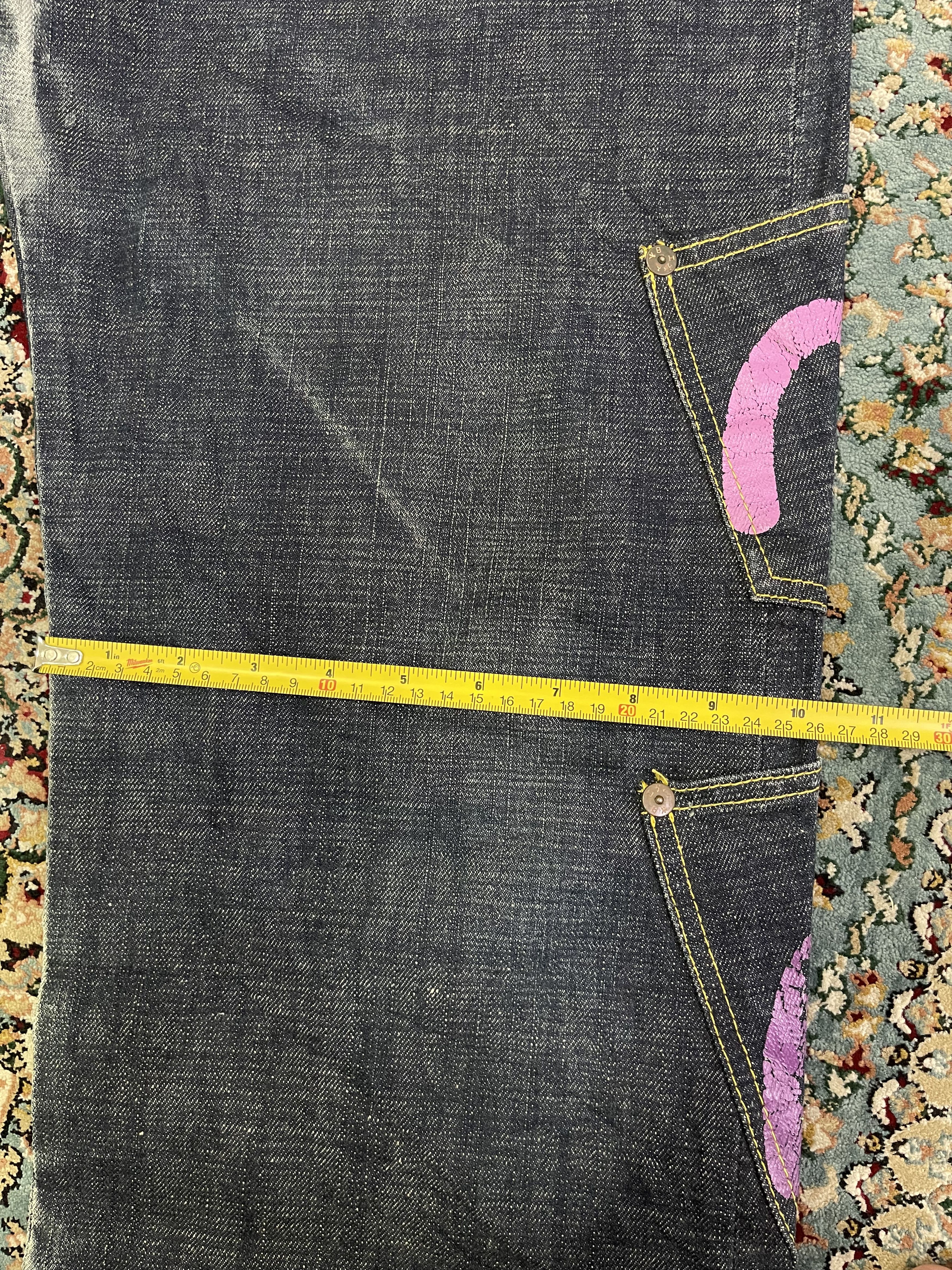 Evisu Vtg RARE Evisu Multipocket Underlicense China Selvedge sz 34 Size US 34 / EU 50 - 13 Thumbnail