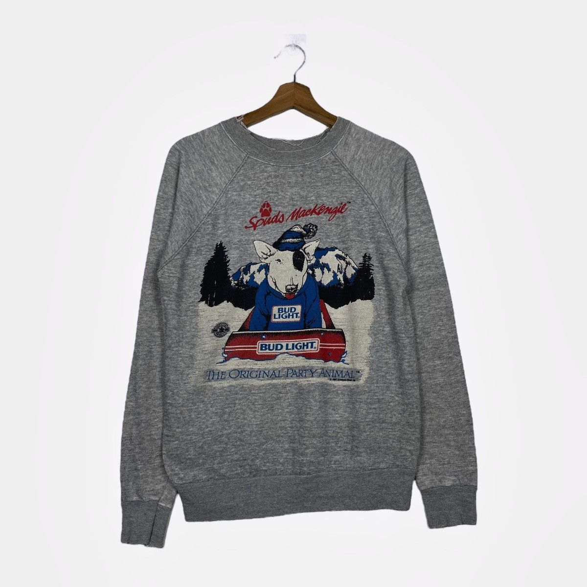 Budweiser Vintage 80s Spuds Mackenzie Bud Light Sweatshirt Size US S / EU 44-46 / 1 - 1 Thumbnail