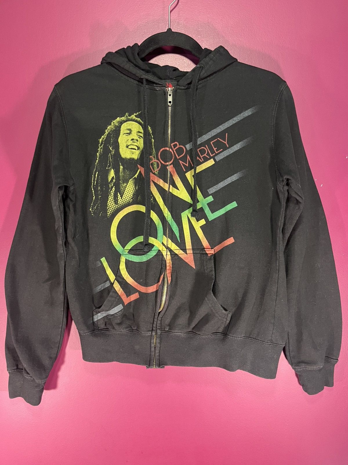 Bob Marley × Vintage × Zion Rootswear Vintage Bob Marley baby hoodie Size XS / US 0-2 / IT 36-38 - 1 Thumbnail